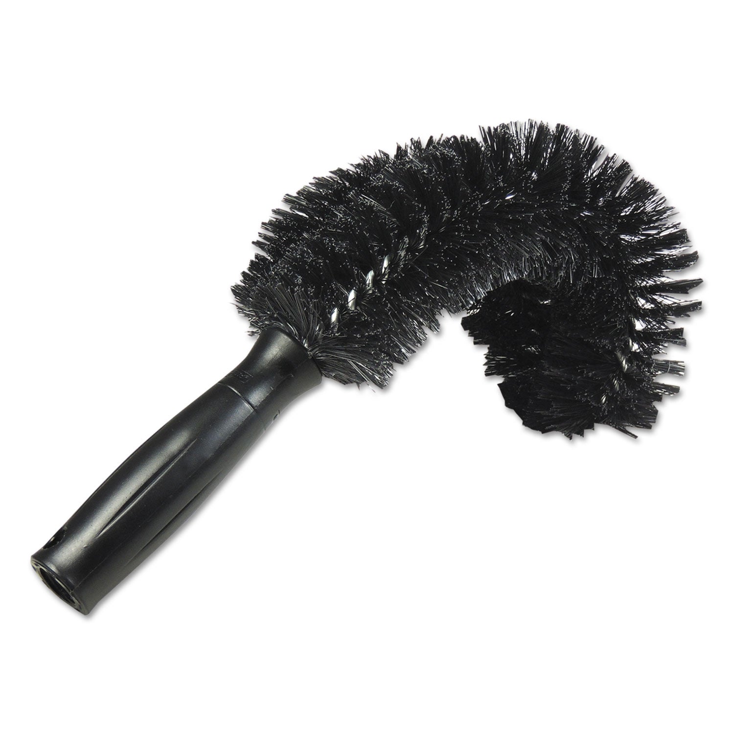 Unger® StarDuster Pipe Brush, Green Polypropylene Bristles, 7.5" Brush, 6" Black Plastic Handle