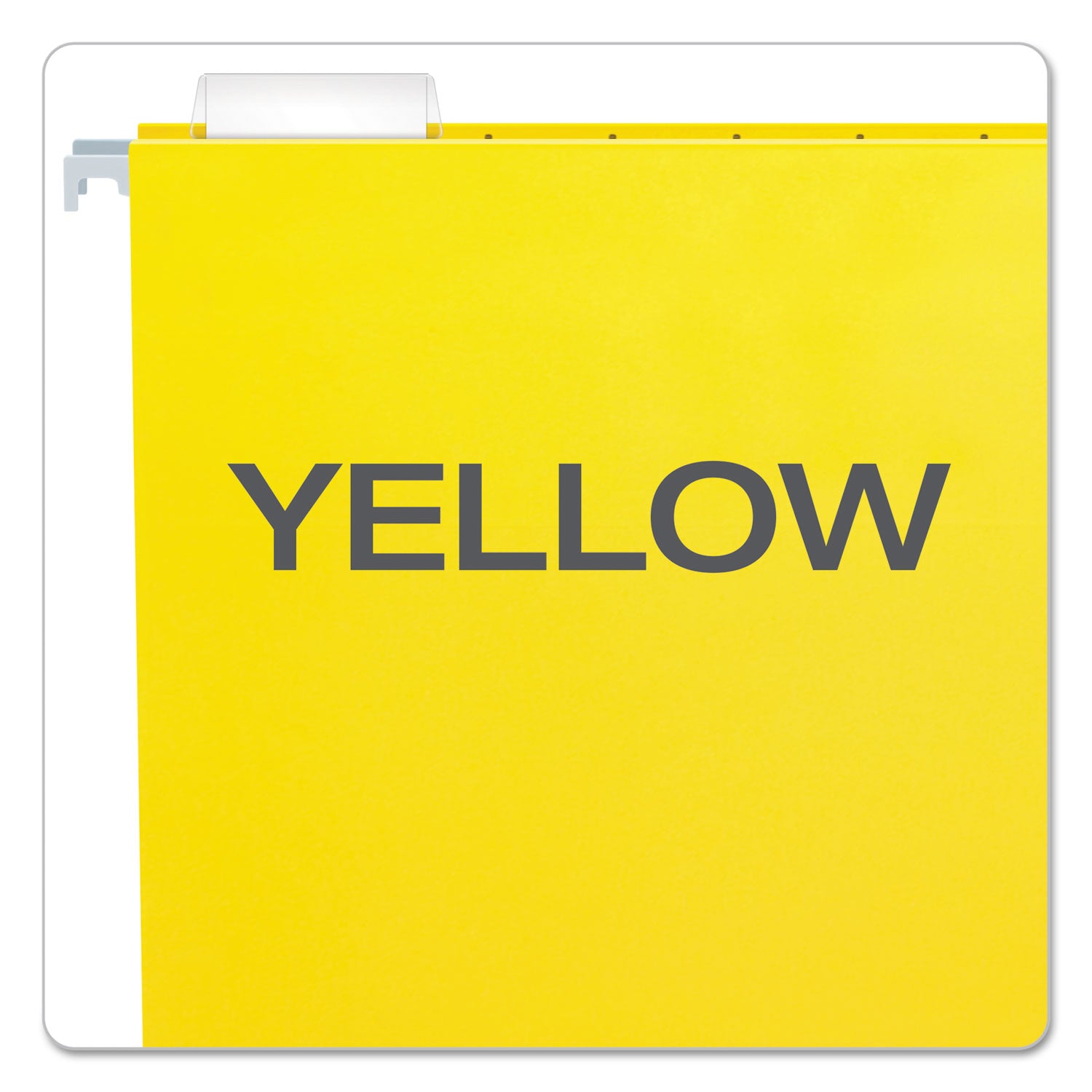 Pendaflex® Colored Hanging Folders, Letter Size, 1/5-Cut Tabs, Yellow, 25/Box