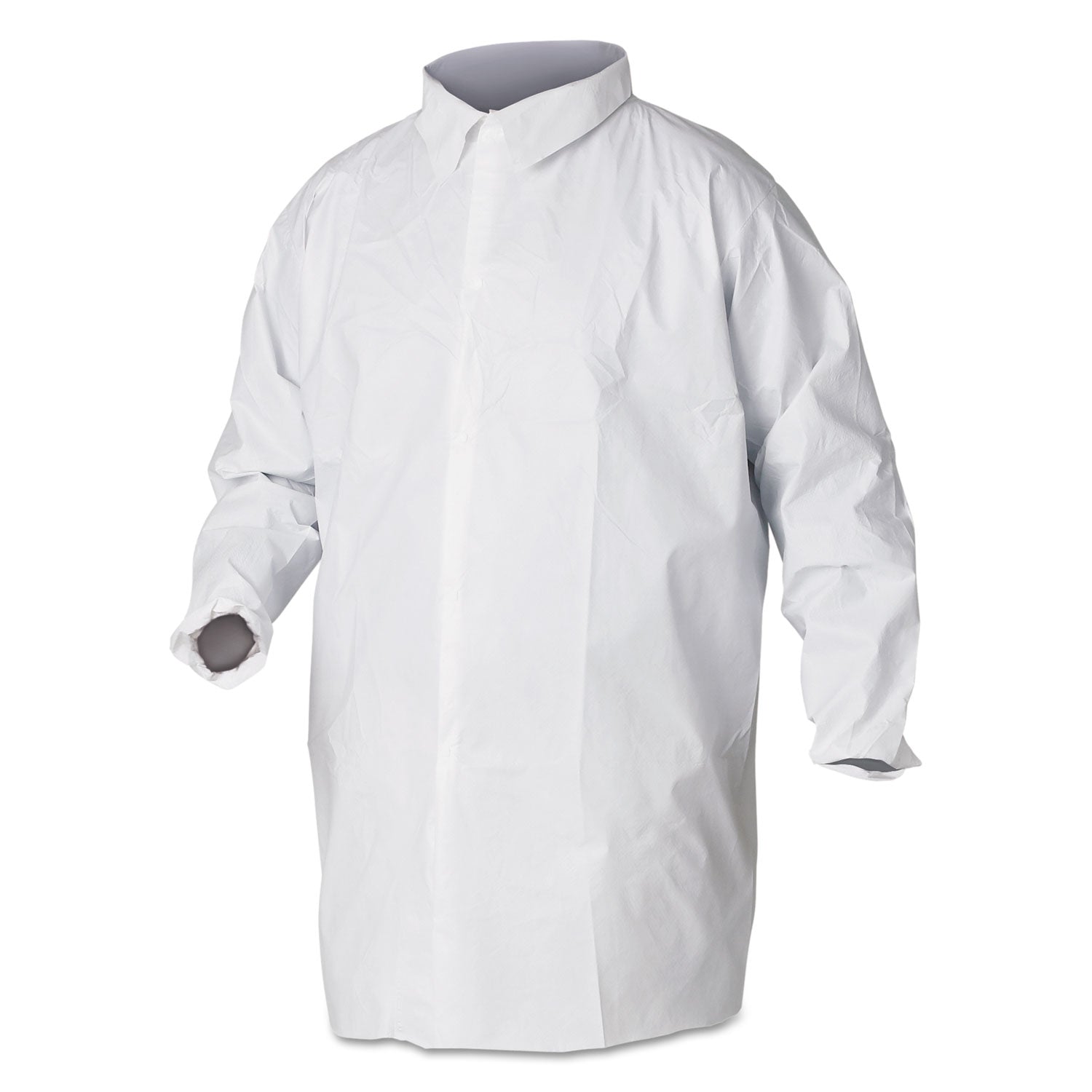 A40 Liquid and Particle Protection Lab Coats, X-Large, White, 30/Carton