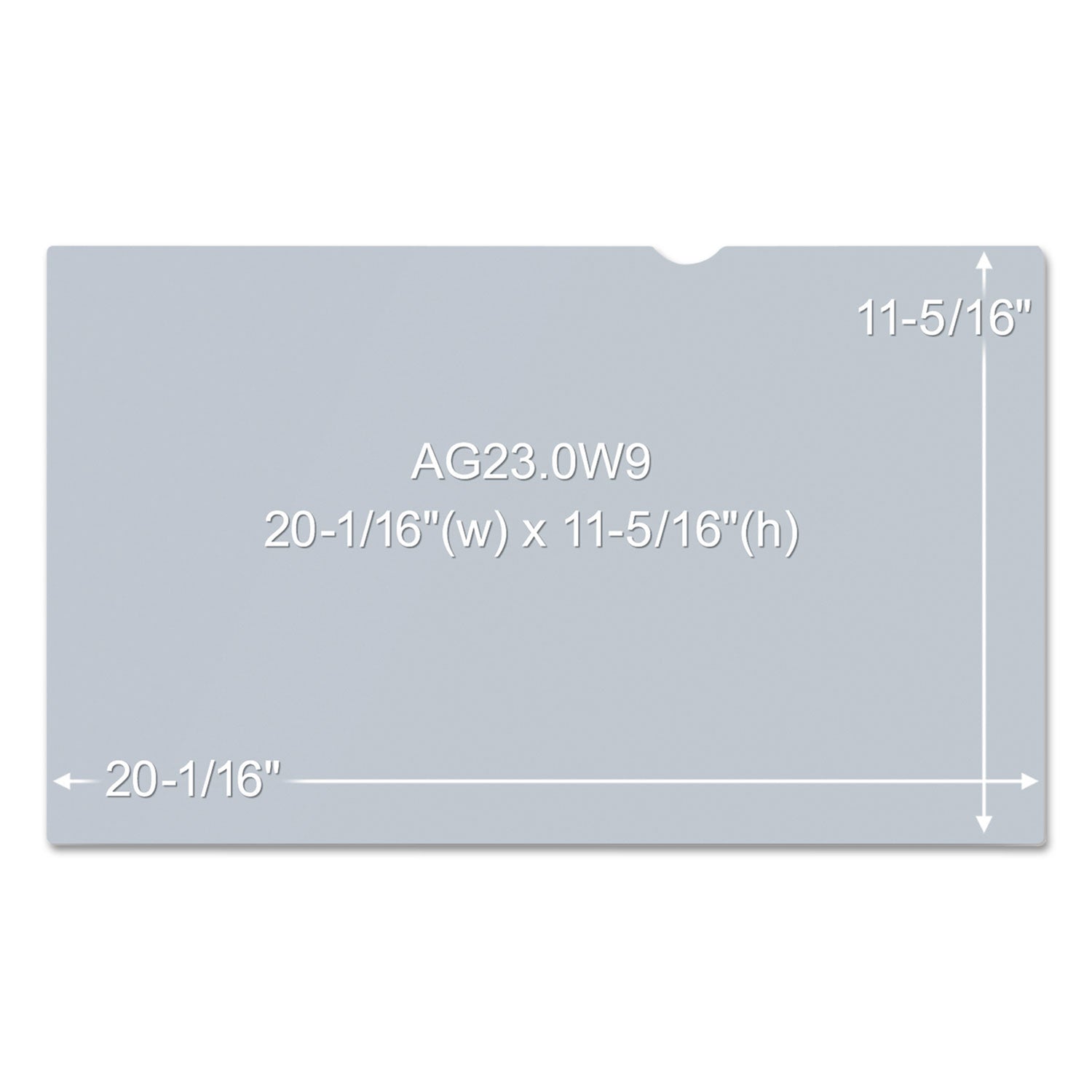 3M™ Antiglare Frameless Filter for 23" Widescreen Flat Panel Monitor, 16:9 Aspect Ratio