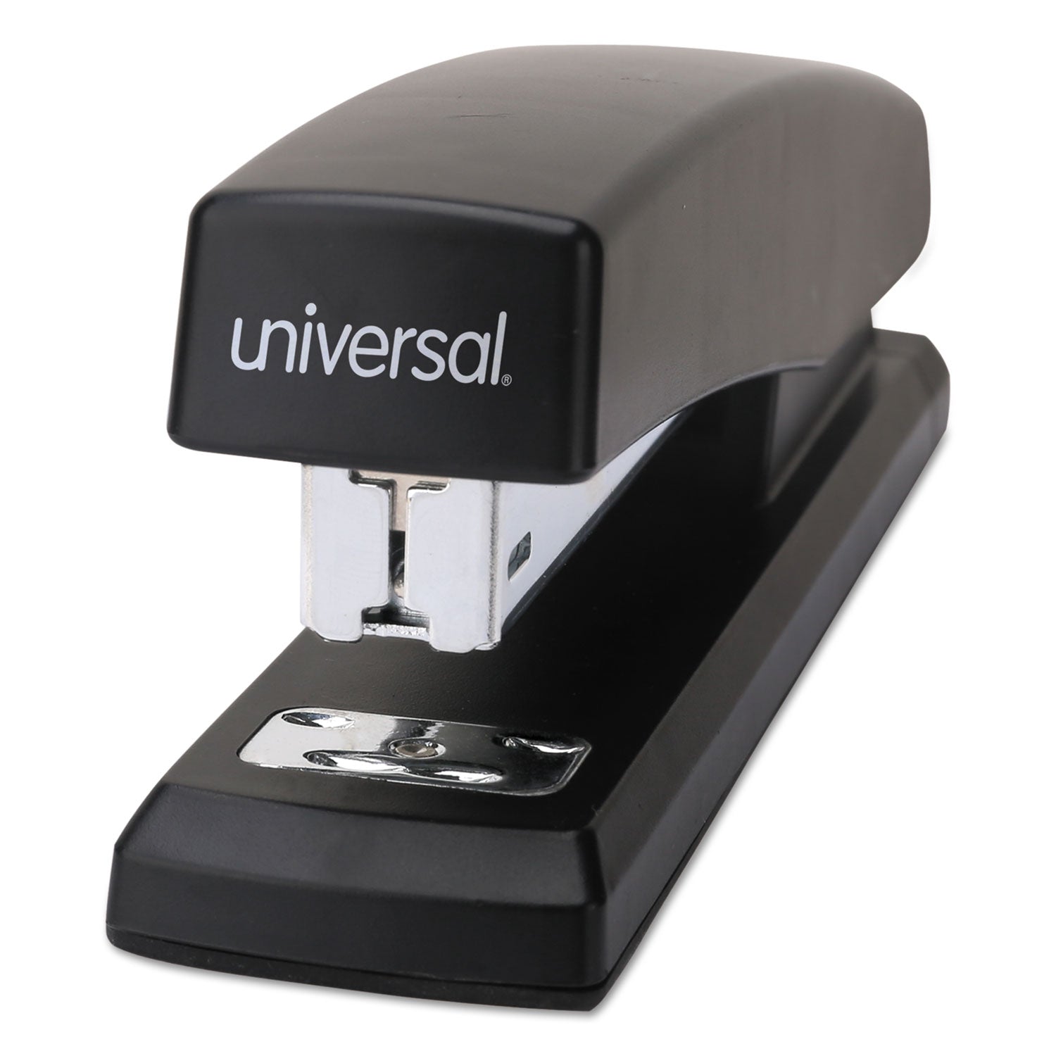 Universal® Economy Full-Strip Stapler, 20-Sheet Capacity, Black