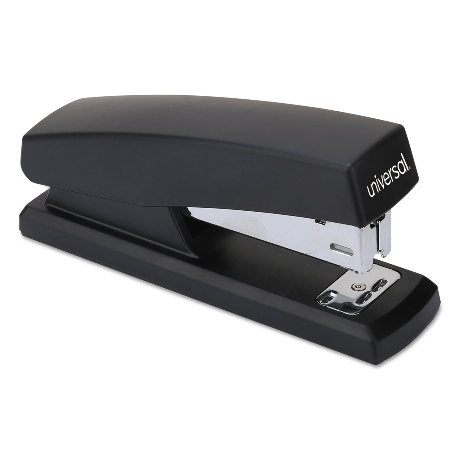 Universal® Half-Strip Stapler, 20-Sheet Capacity, Black