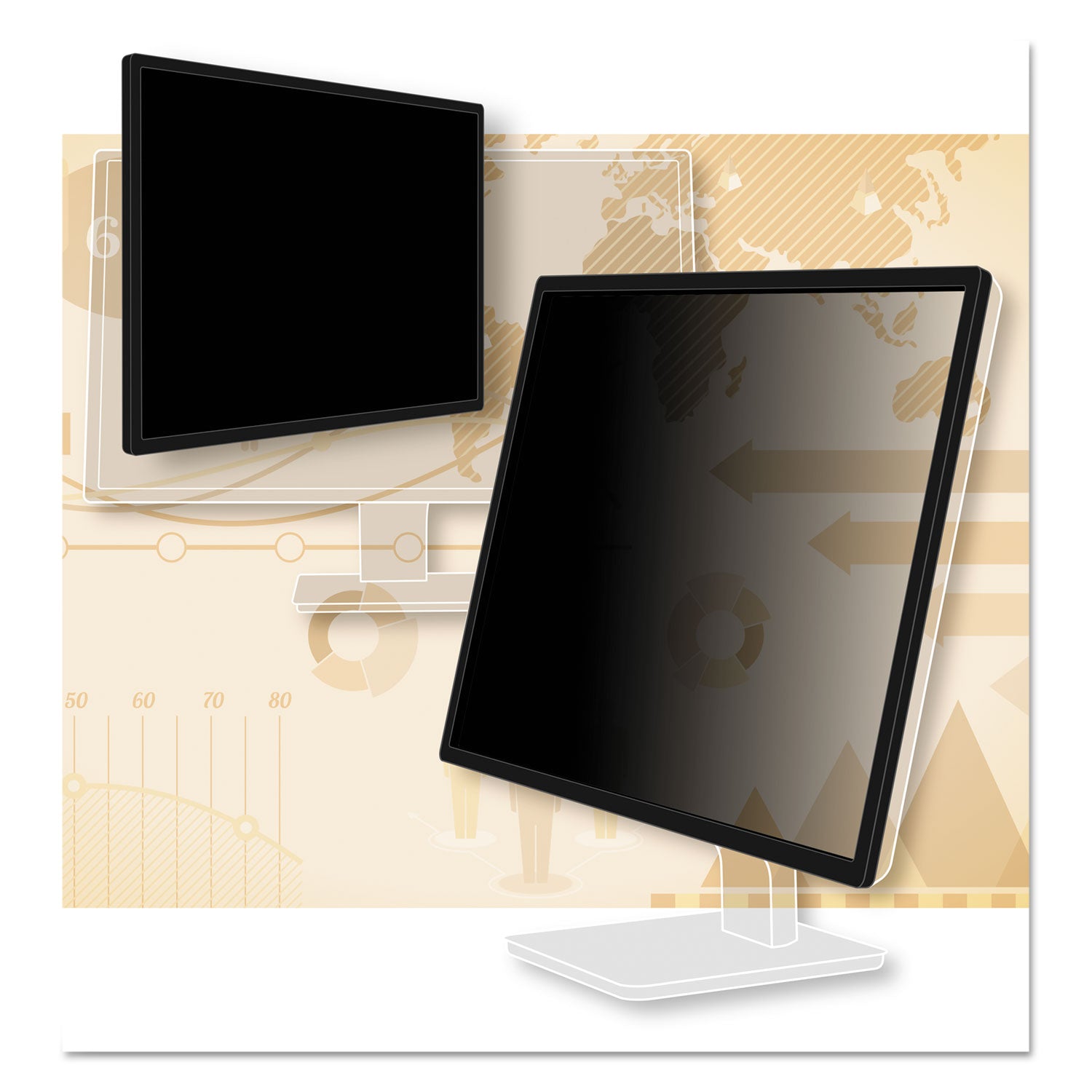 3M™ Frameless Blackout Privacy Filter for 27" Widescreen Flat Panel Monitor, 16:9 Aspect Ratio