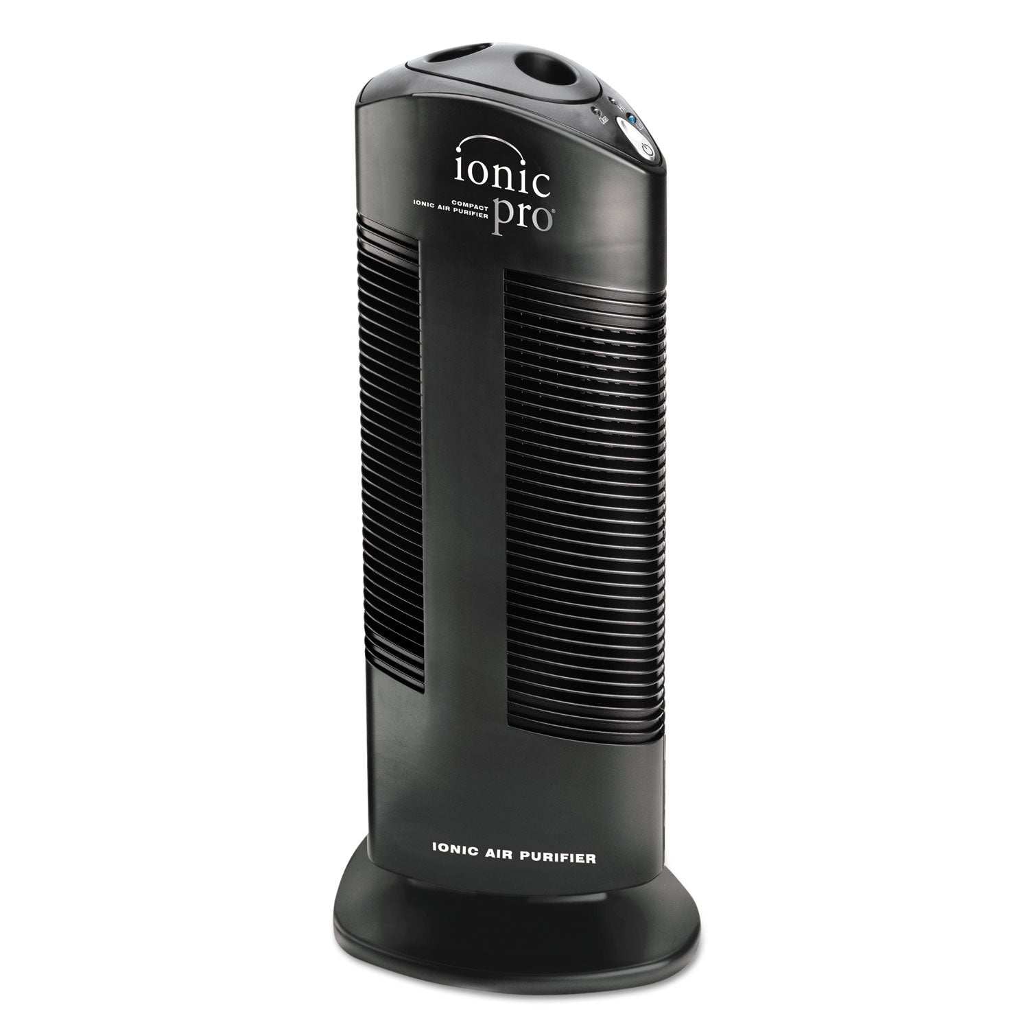 Compact Ionic Air Purifier, 250 sq ft Room Capacity, Black