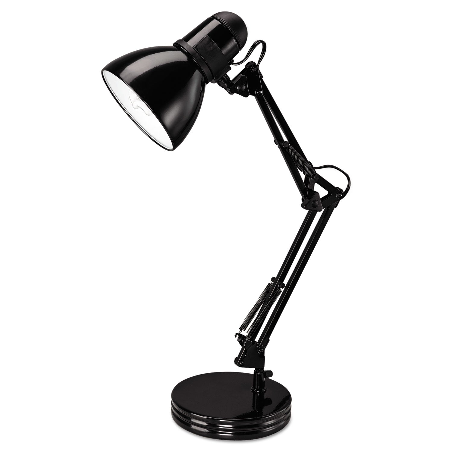 Alera® Architect Desk Lamp, Adjustable Arm, 6.75w x 11.5d x 22h, Black