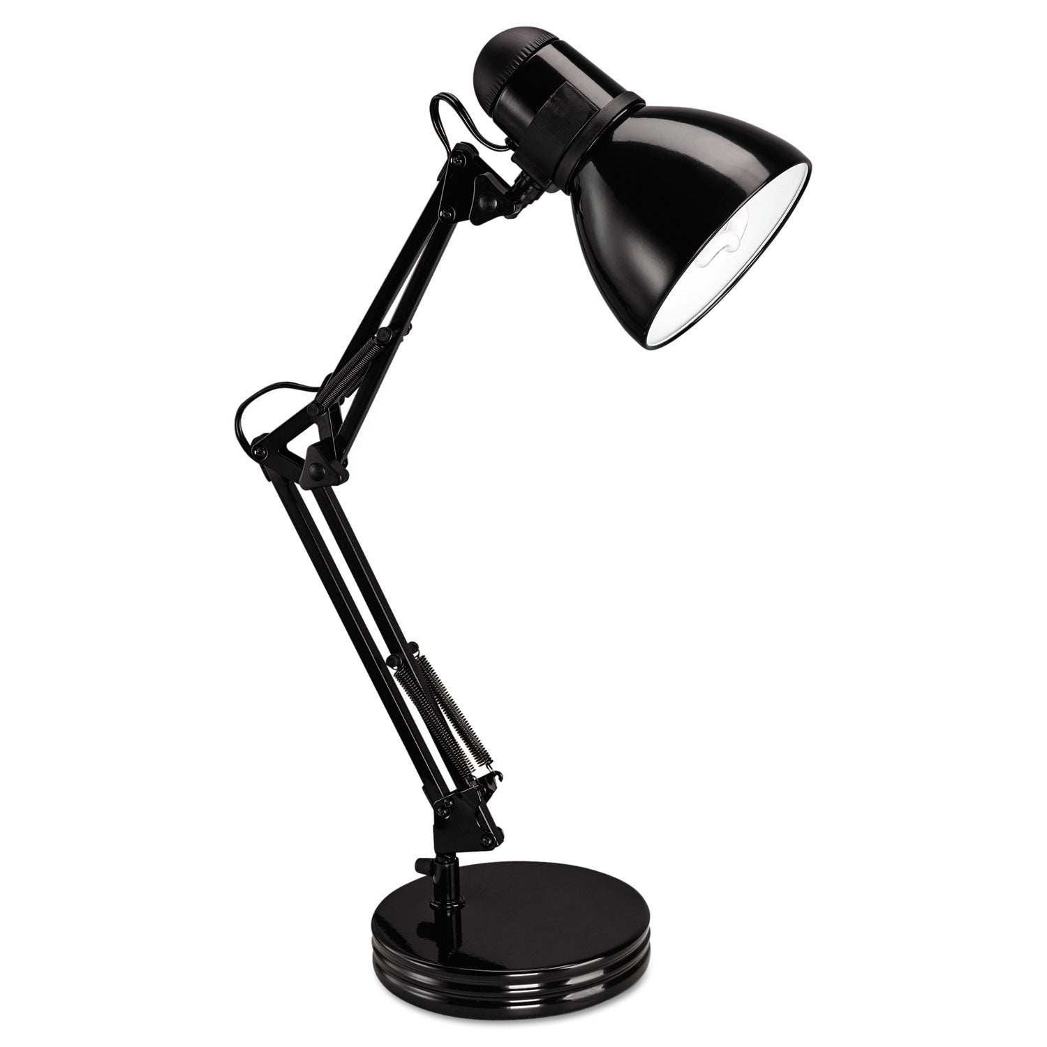 Alera® Architect Desk Lamp, Adjustable Arm, 6.75w x 11.5d x 22h, Black