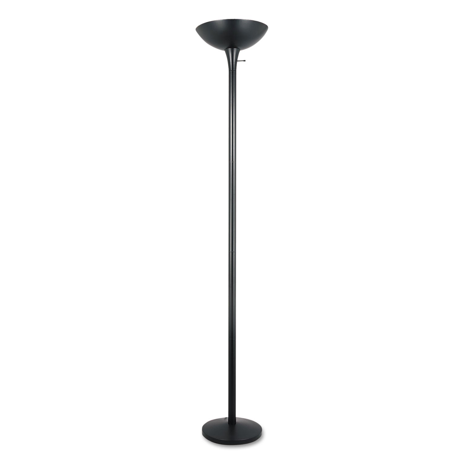 Alera® Torchier Floor Lamp, 12.5w x 12.5d x 72h, Matte Black