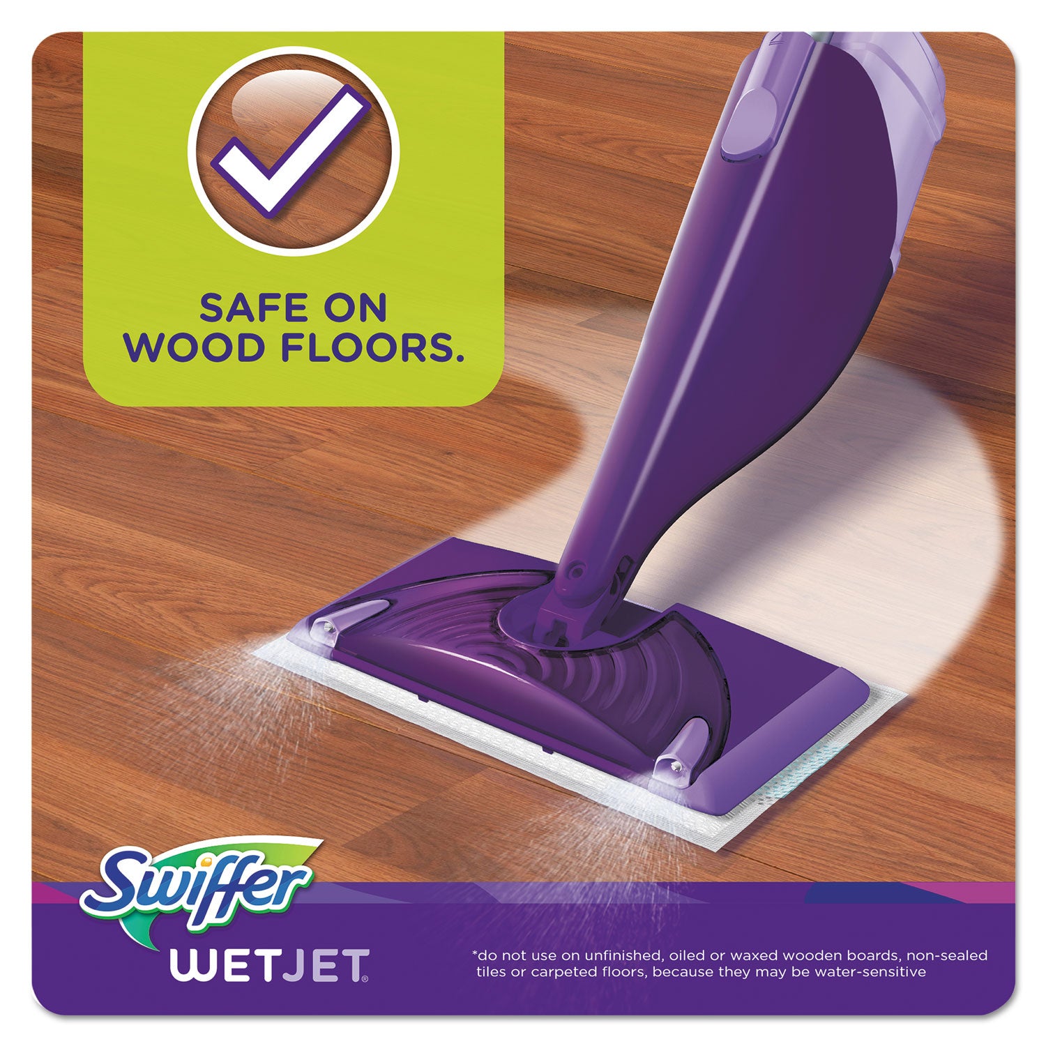 Swiffer® WetJet System Refill Cloths, 11.3" x 5.4", White, 24/Box, 4/Carton