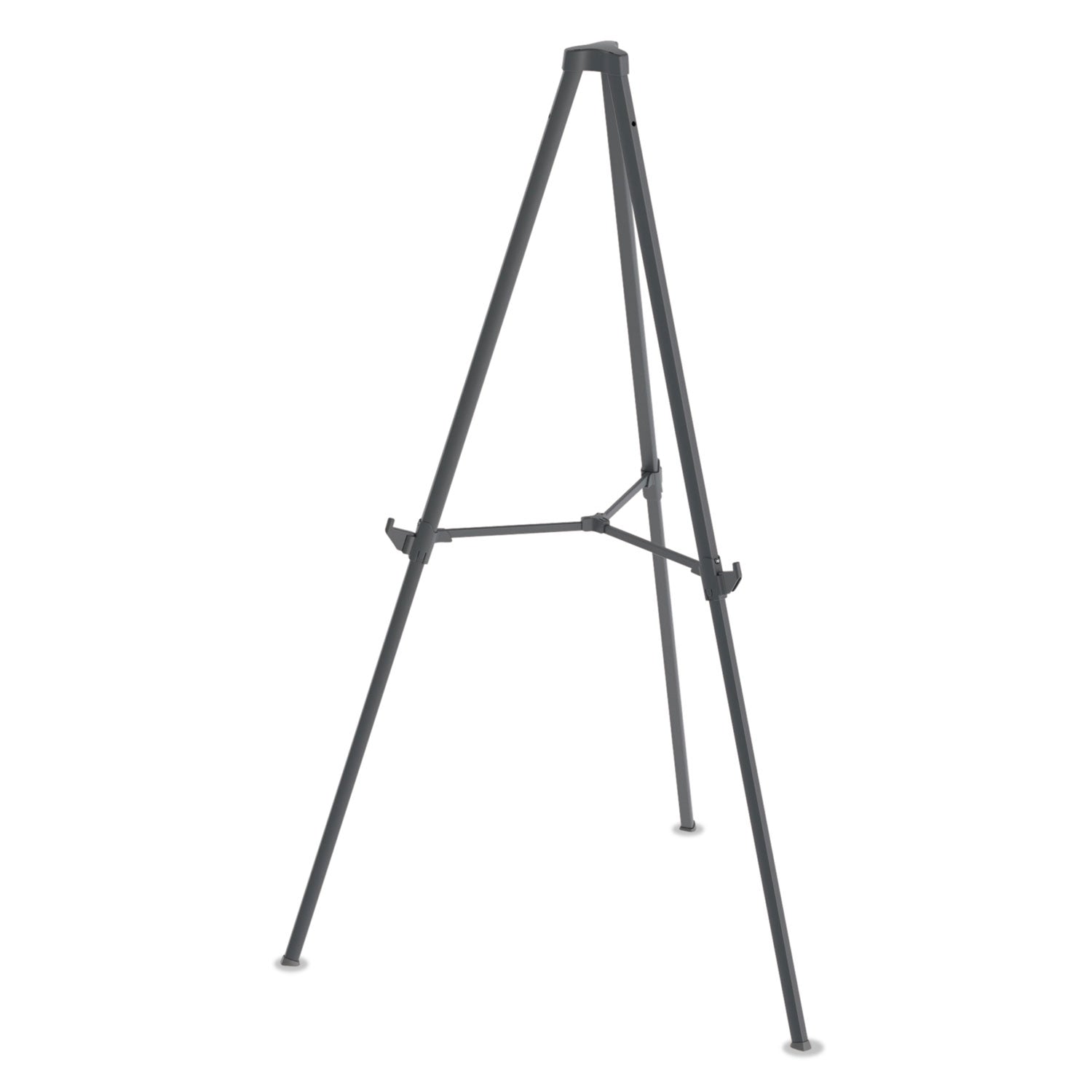 Quantum Heavy Duty Display Easel, 35.62" to 61.22" High, Plastic, Black