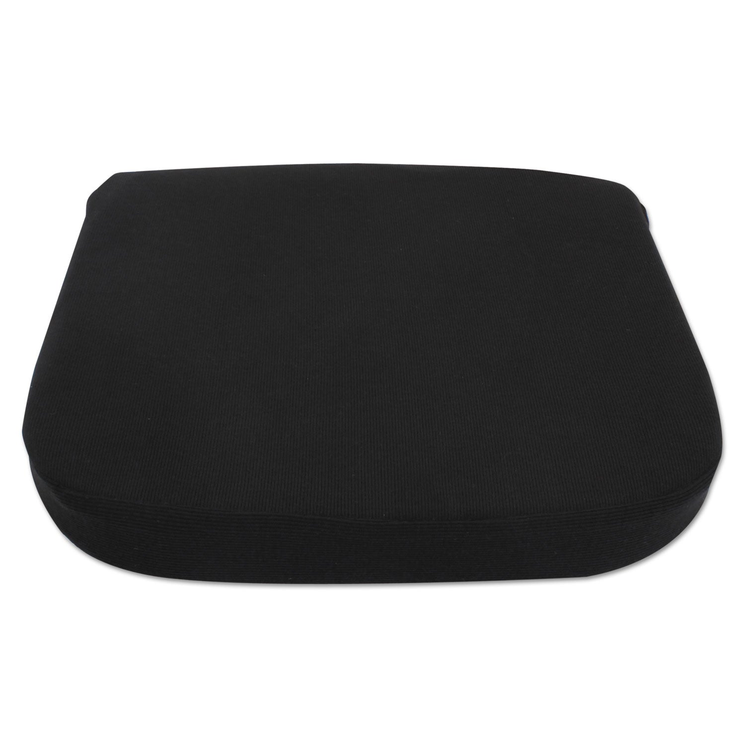 Alera® Cooling Gel Memory Foam Seat Cushion, Fabric Cover with Non-Slip Under-Cushion Surface, 16.5 x 15.75 x 2.75, Black