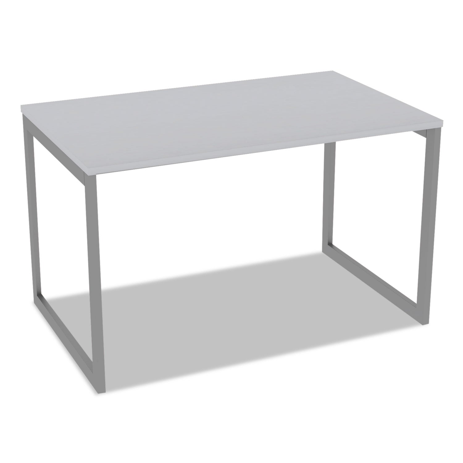 Alera® Alera Open Office Desk Series Adjustable O-Leg Desk Base, 47.25 to 70.78w x 29.5d x 28.5h, Silver