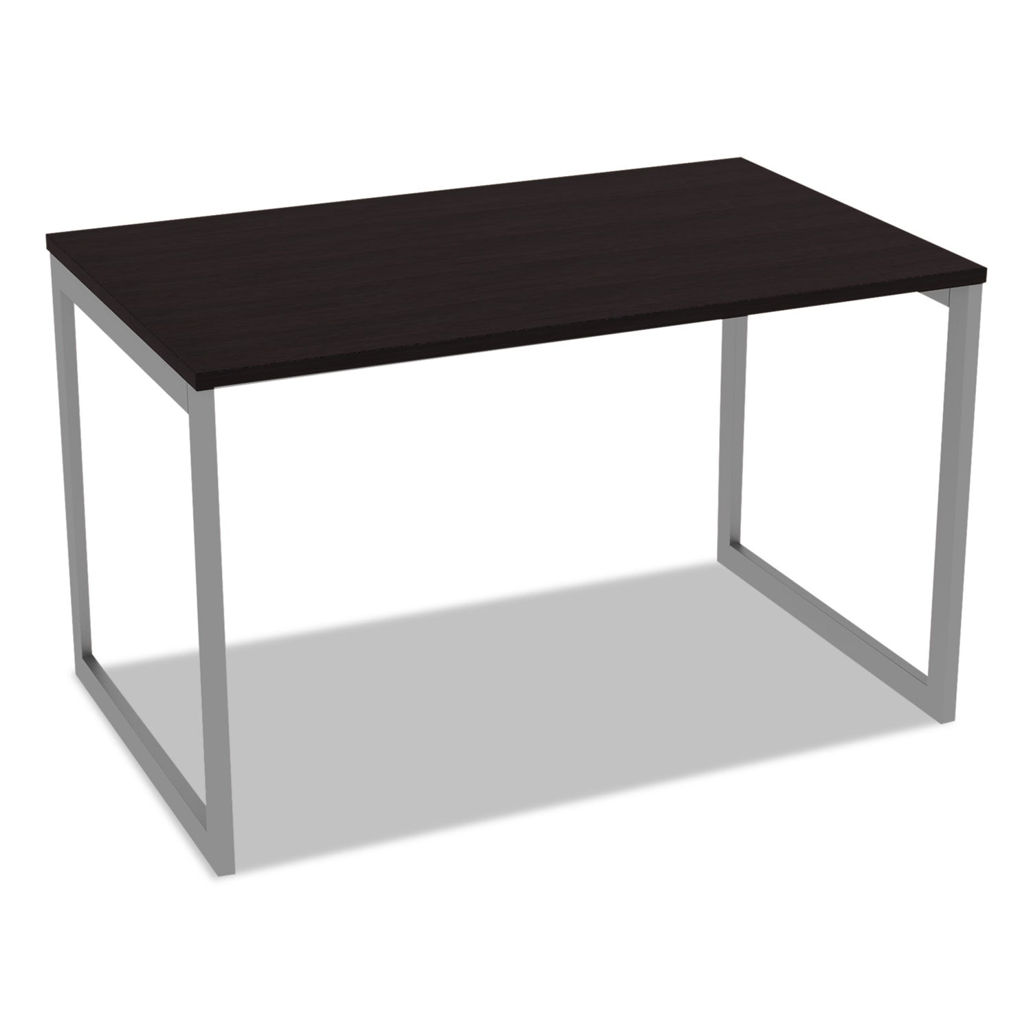 Alera® Alera Open Office Desk Series Adjustable O-Leg Desk Base, 47.25 to 70.78w x 29.5d x 28.5h, Silver