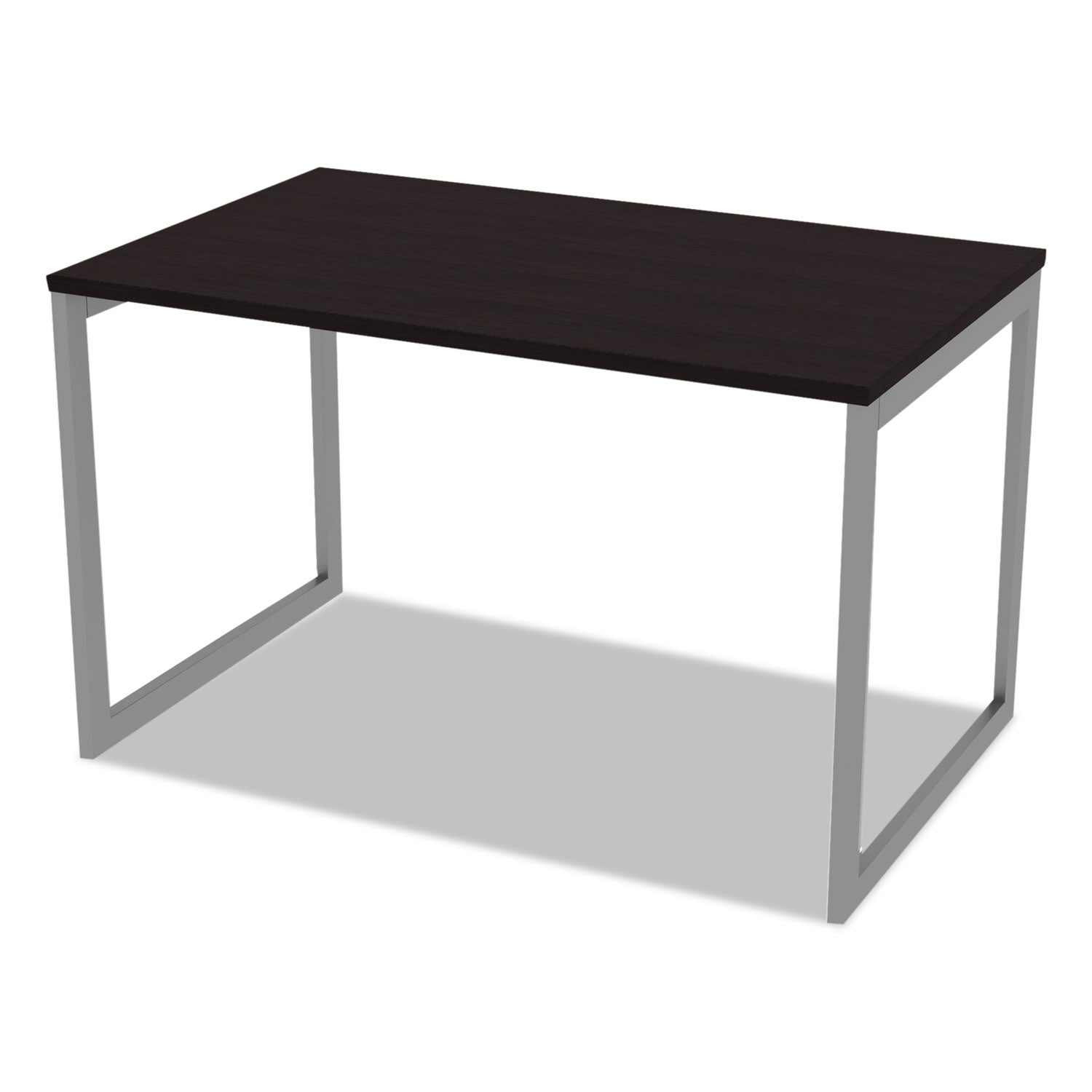 Alera® Alera Open Office Desk Series Adjustable O-Leg Desk Base, 47.25 to 70.78w x 29.5d x 28.5h, Silver