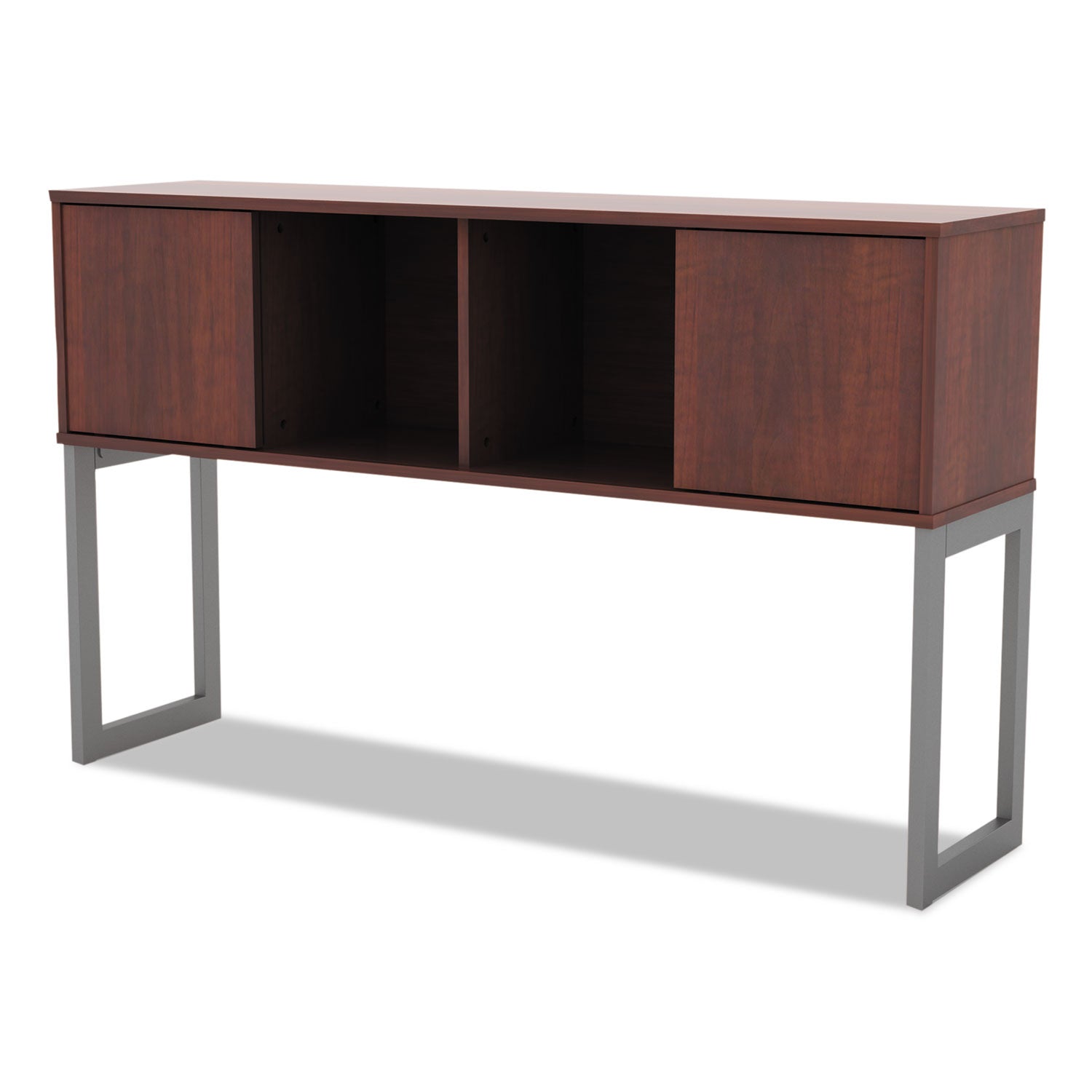 Alera® Alera Open Office Desk Series Hutch, 59w x 15d x 36.38h, Medium Cherry