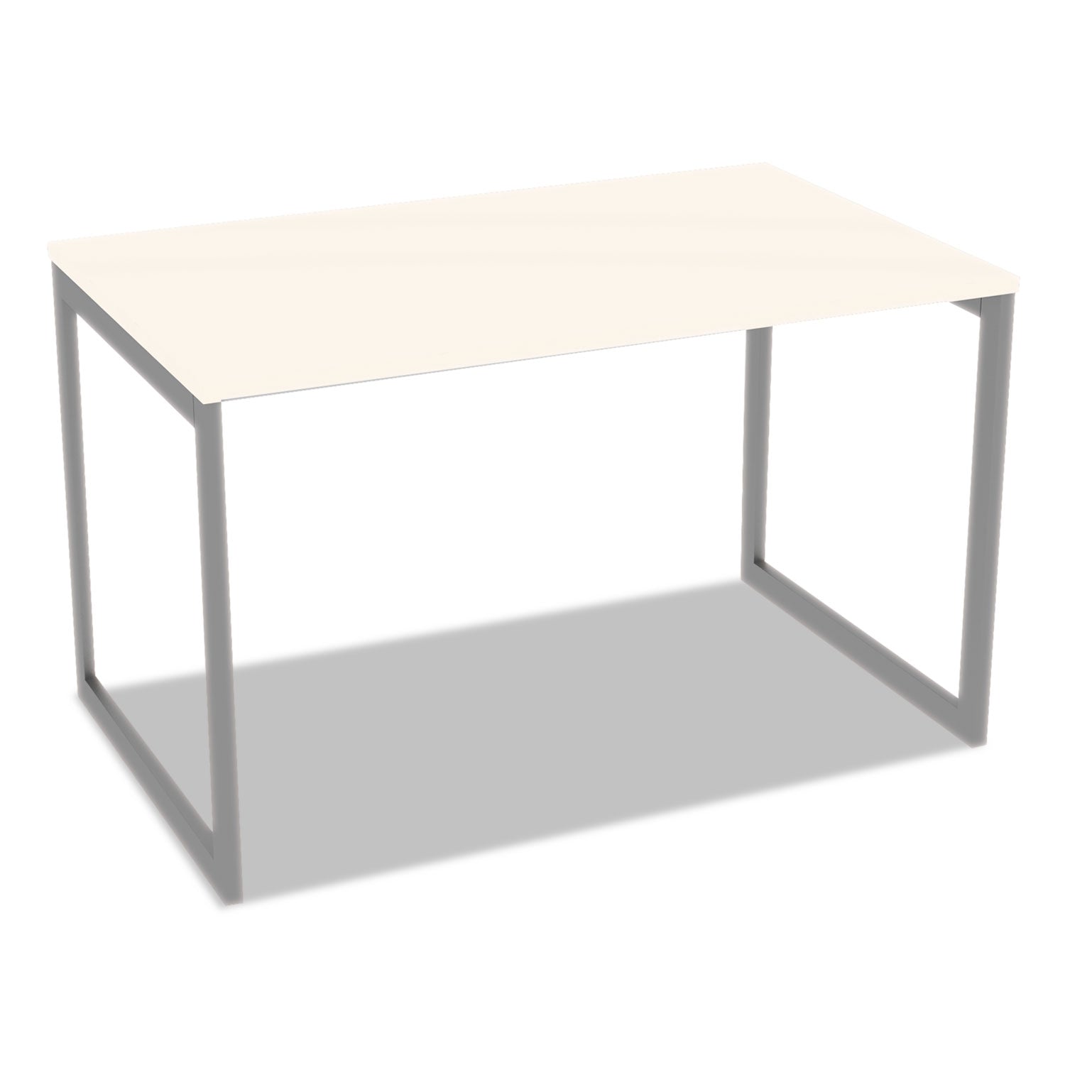 Alera® Alera Open Office Desk Series Adjustable O-Leg Desk Base, 47.25 to 70.78w x 29.5d x 28.5h, Silver