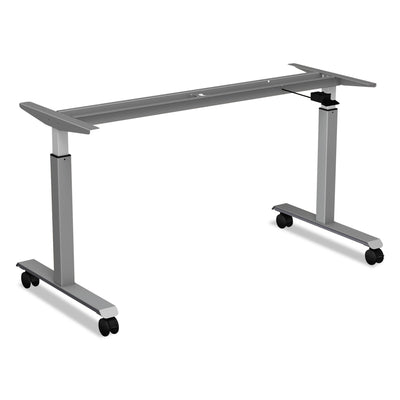 Casters for Height-Adjustable Table Bases, Grip Ring Stem, 2" Wheel, Black, 4/Set Flipcost Flipcost