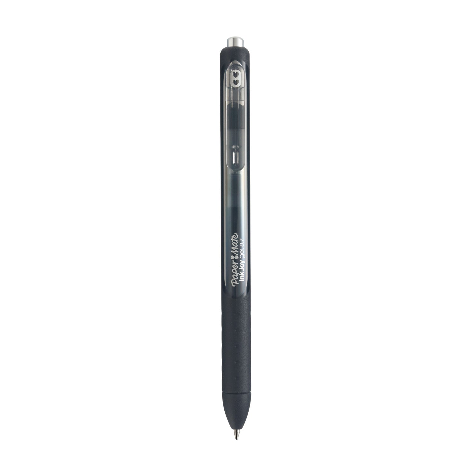 InkJoy Gel Pen, Retractable, Medium 0.7 mm, Black Ink, Black Barrel, Dozen Paper Mate® Flipcost