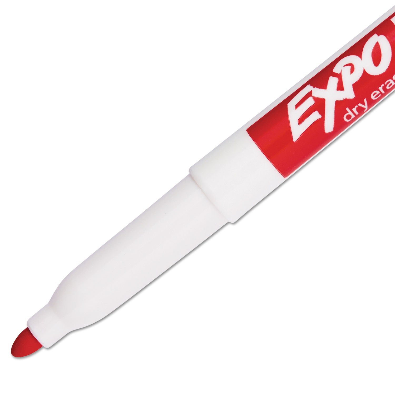 EXPO® Low-Odor Dry-Erase Marker, Fine Bullet Tip, Red, Dozen