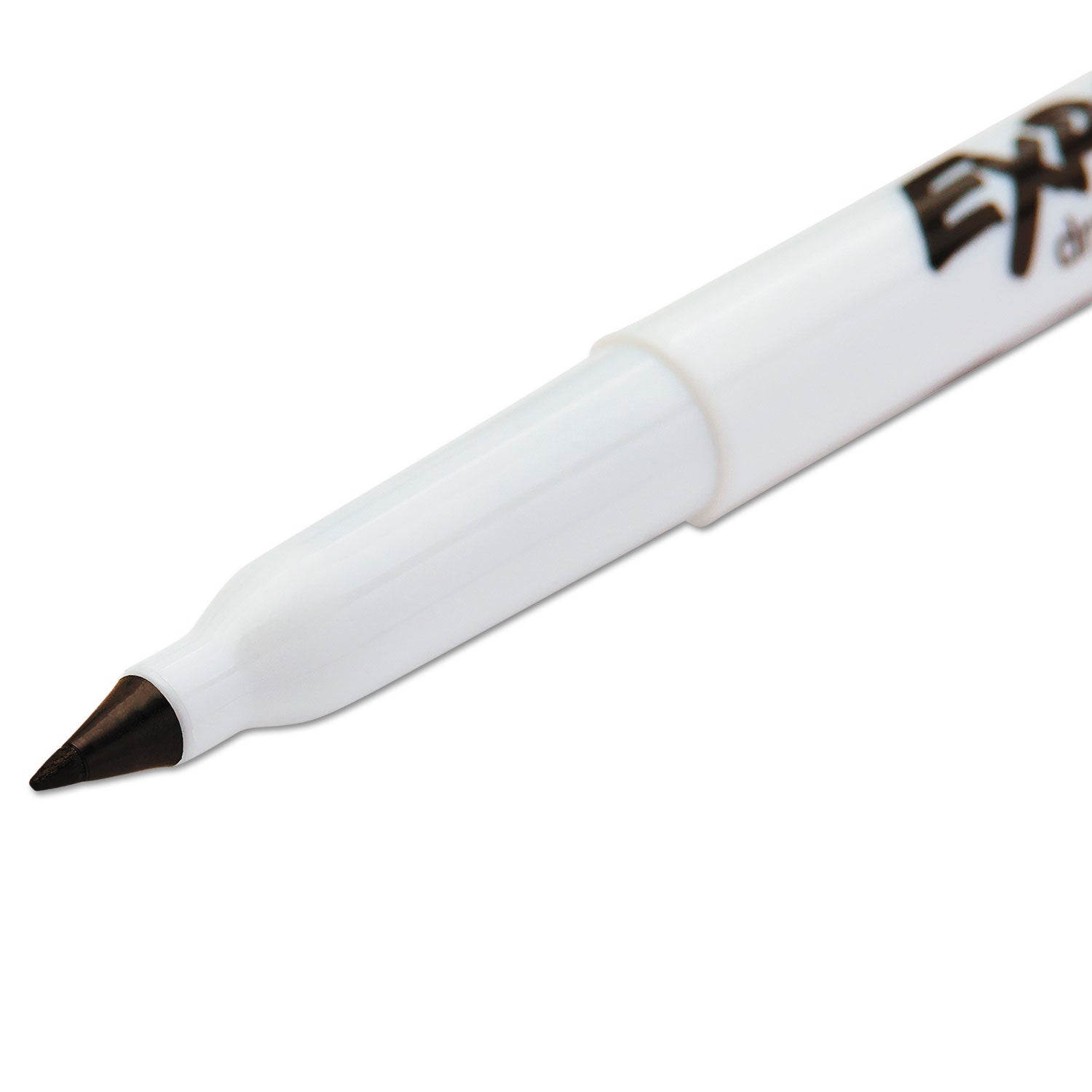 EXPO® Low-Odor Dry-Erase Marker, Extra-Fine Bullet Tip, Black, 4/Pack