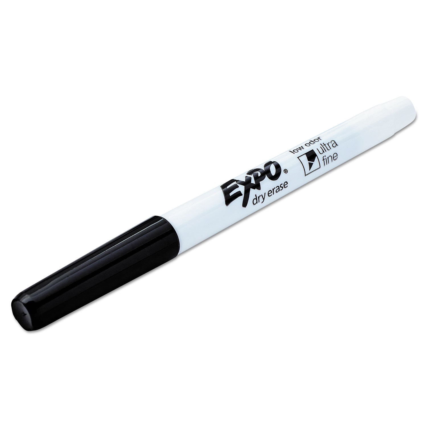 EXPO® Low-Odor Dry-Erase Marker, Extra-Fine Bullet Tip, Black