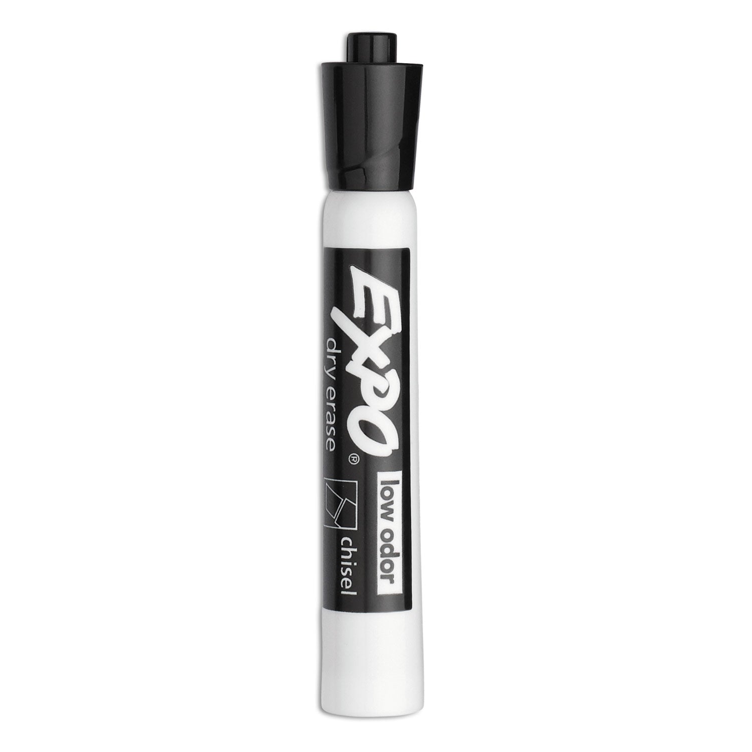 EXPO® Low-Odor Dry-Erase Marker Value Pack, Broad Chisel Tip, Black, 36/Box