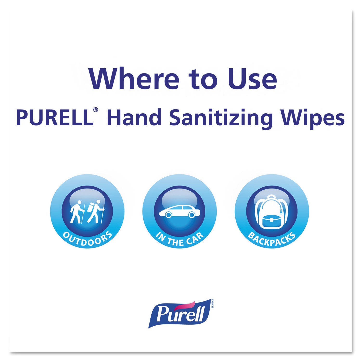 PURELL® Premoistened Hand Sanitizing Wipes, 5.78 x 7, Fresh Citrus, White, 100/Canister, 12 Canisters/Carton