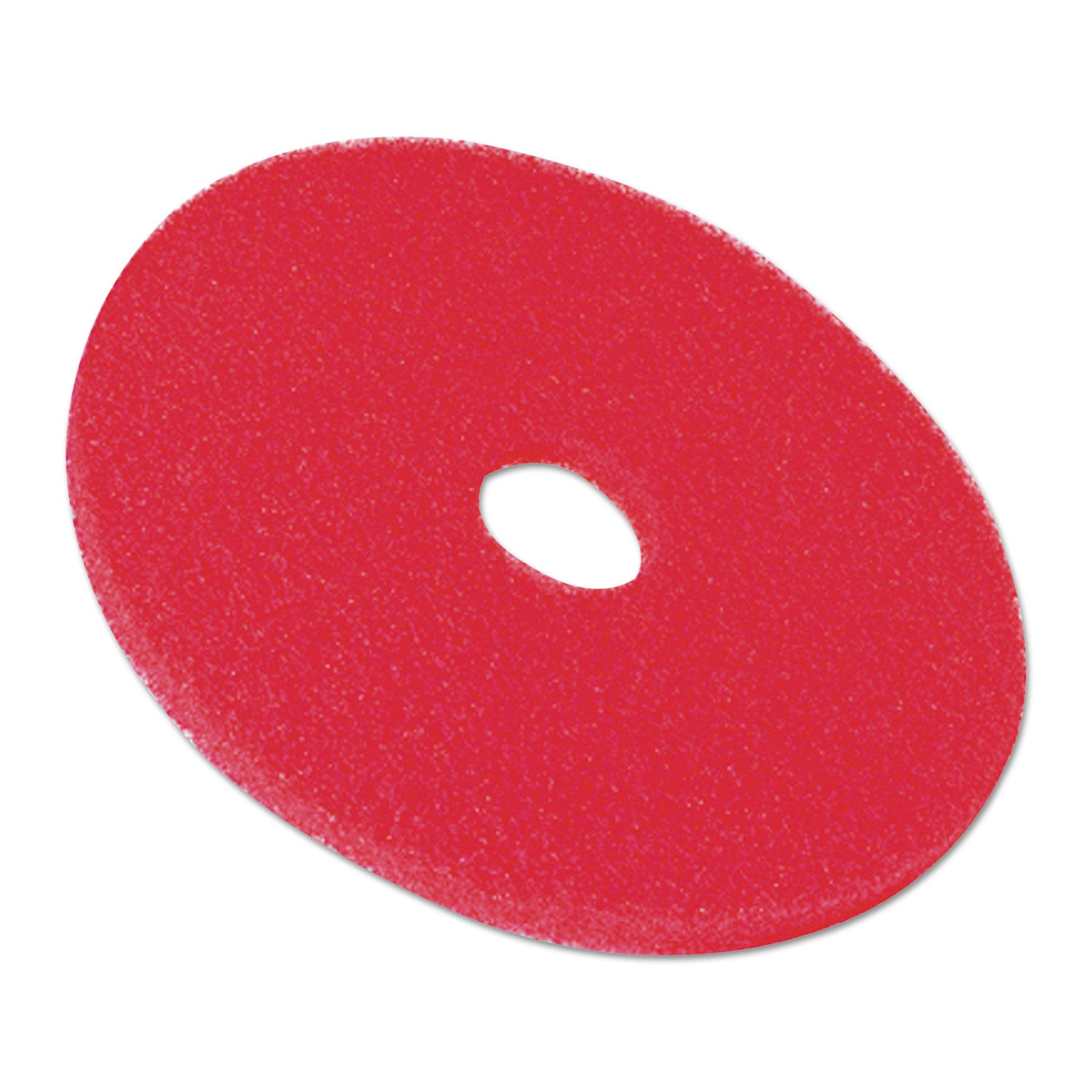 3M™ Low-Speed Buffer Floor Pads 5100, 20" Diameter, Red, 5/Carton