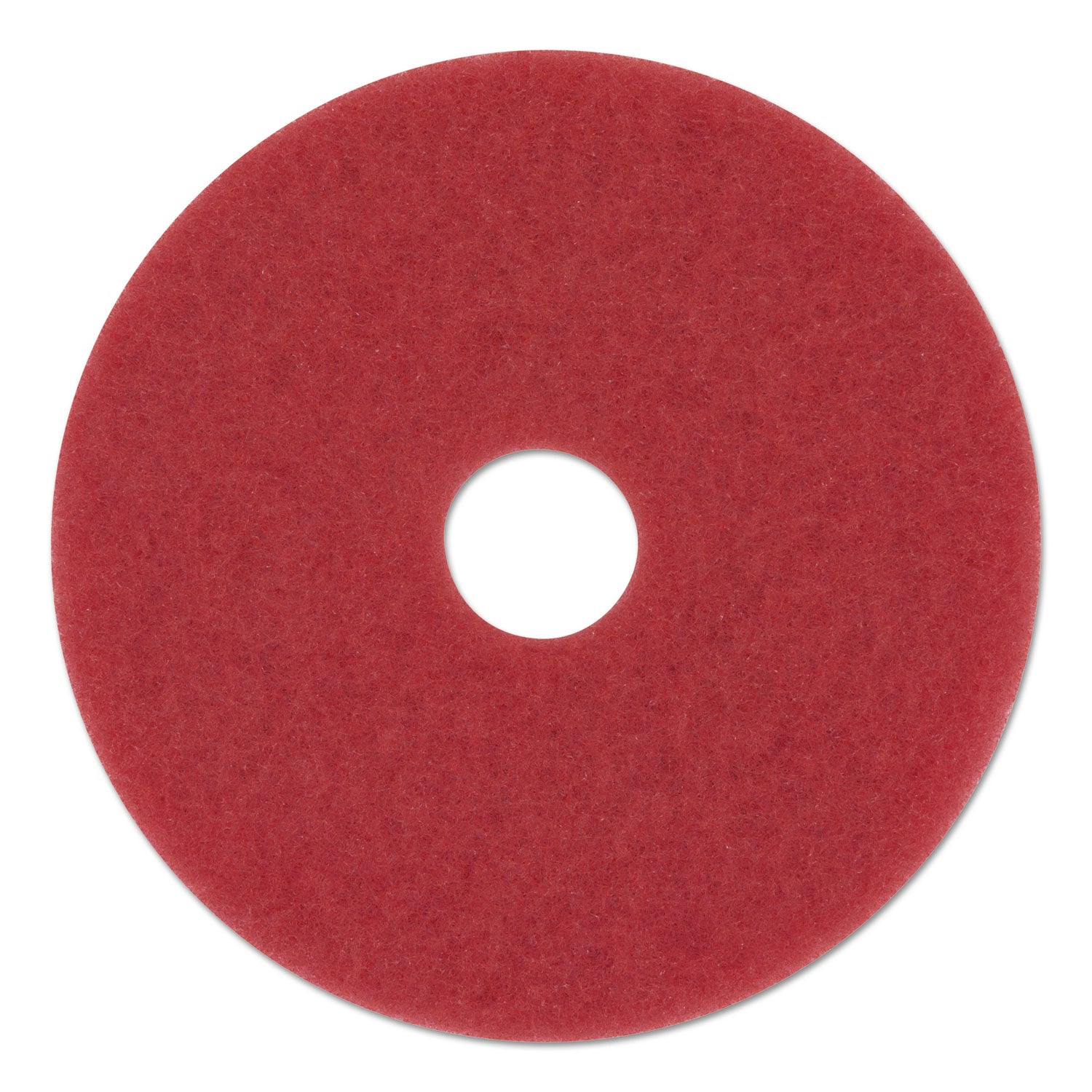 3M™ Low-Speed Buffer Floor Pads 5100, 20" Diameter, Red, 5/Carton