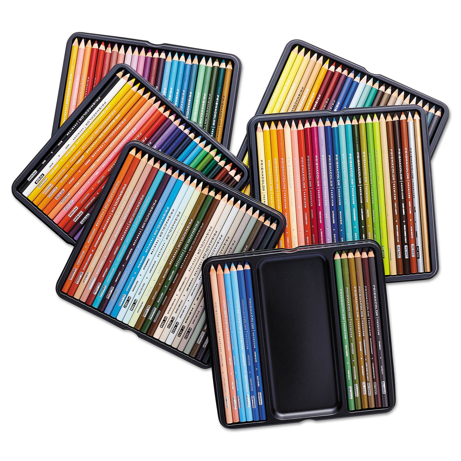 Prismacolor® Premier Colored Pencil, 0.7 mm, 2B, Assorted Lead and Barrel Colors, 132/Pack