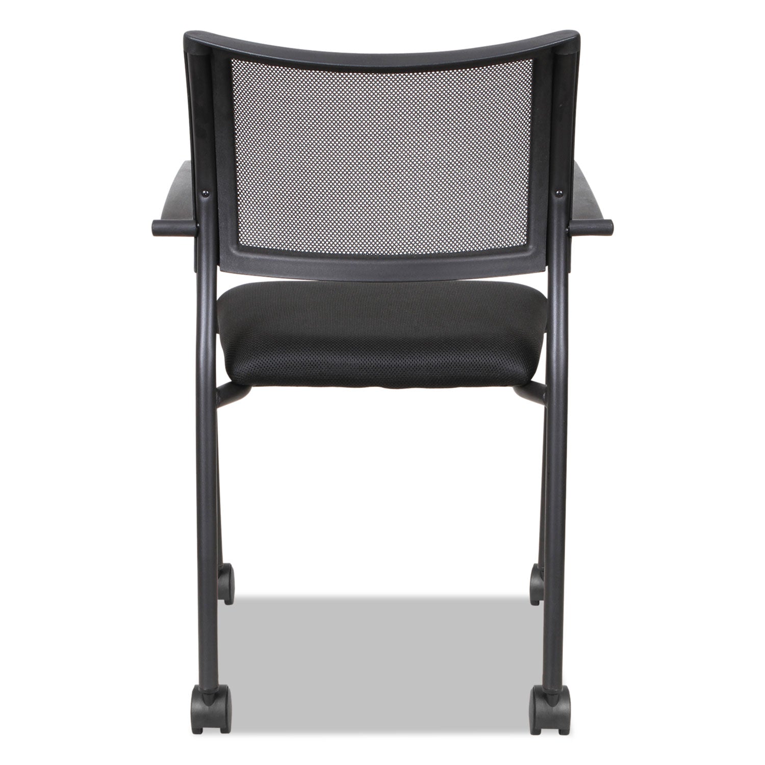 Alera® Alera Eikon Series Stacking Mesh Guest Chair, 20.86" x 24.01" x 33.07", Black Seat, Black Back, Black Base, 2/Carton