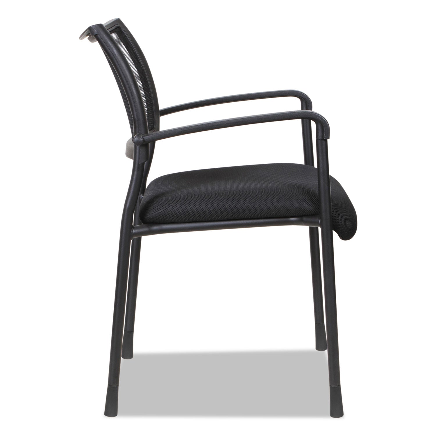 Alera® Alera Eikon Series Stacking Mesh Guest Chair, 20.86" x 24.01" x 33.07", Black Seat, Black Back, Black Base, 2/Carton