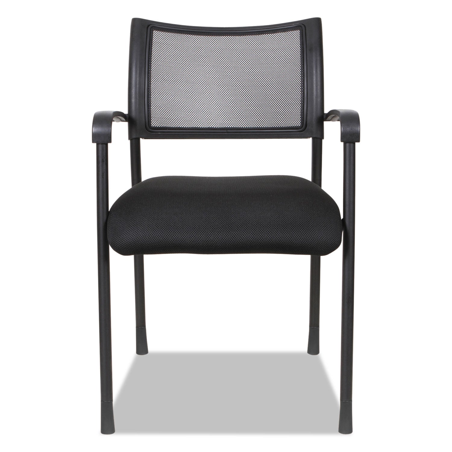 Alera® Alera Eikon Series Stacking Mesh Guest Chair, 20.86" x 24.01" x 33.07", Black Seat, Black Back, Black Base, 2/Carton