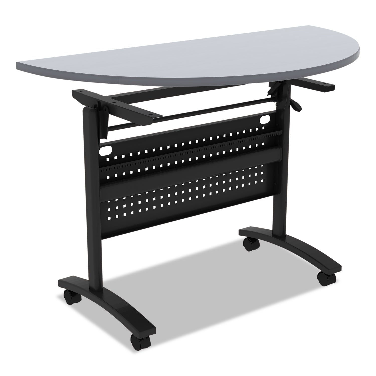 Alera® Alera Valencia Flip Training Table Base, Modesty Panel, 28.5w x 19.75d x 28.5h, Black