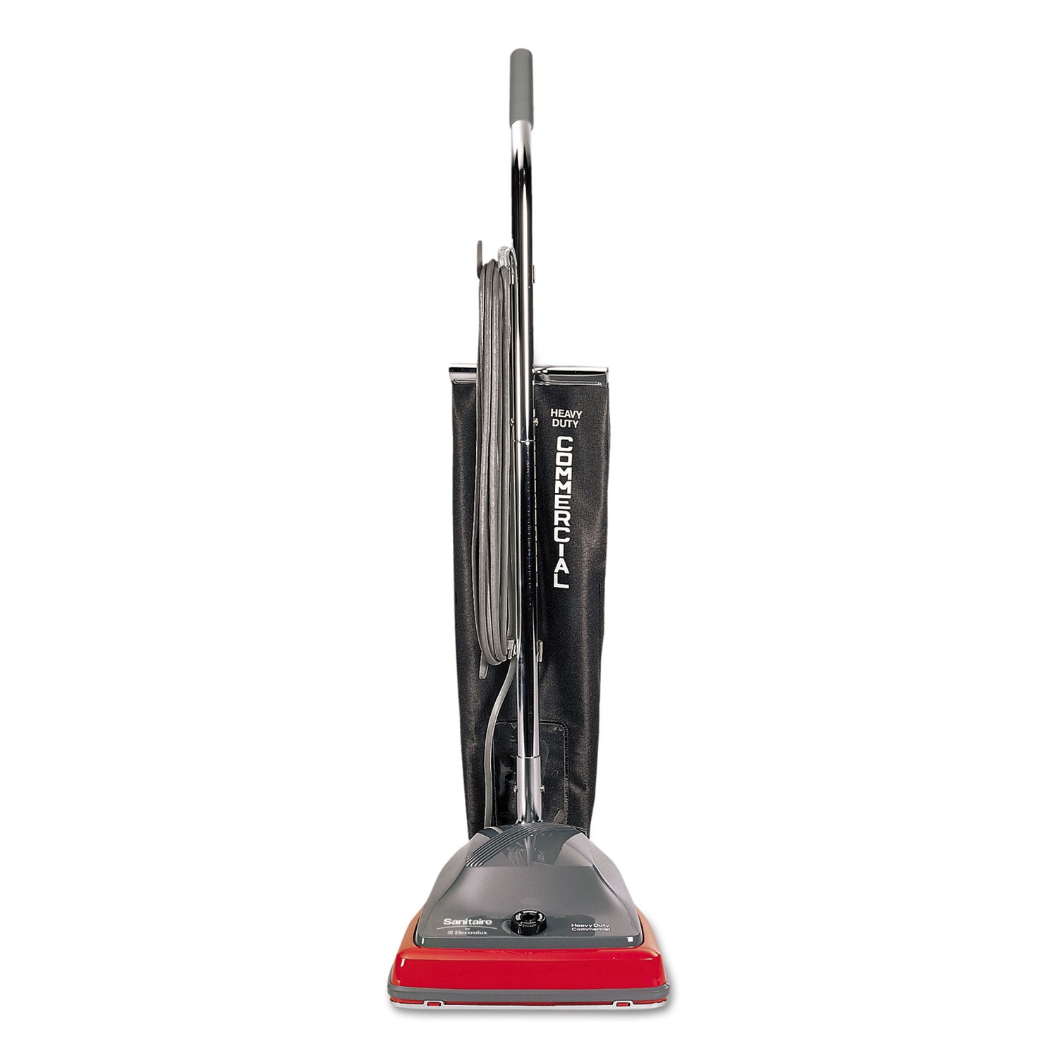 TRADITION Upright Vacuum SC679J, 12" Cleaning Path, Gray/Red/Black