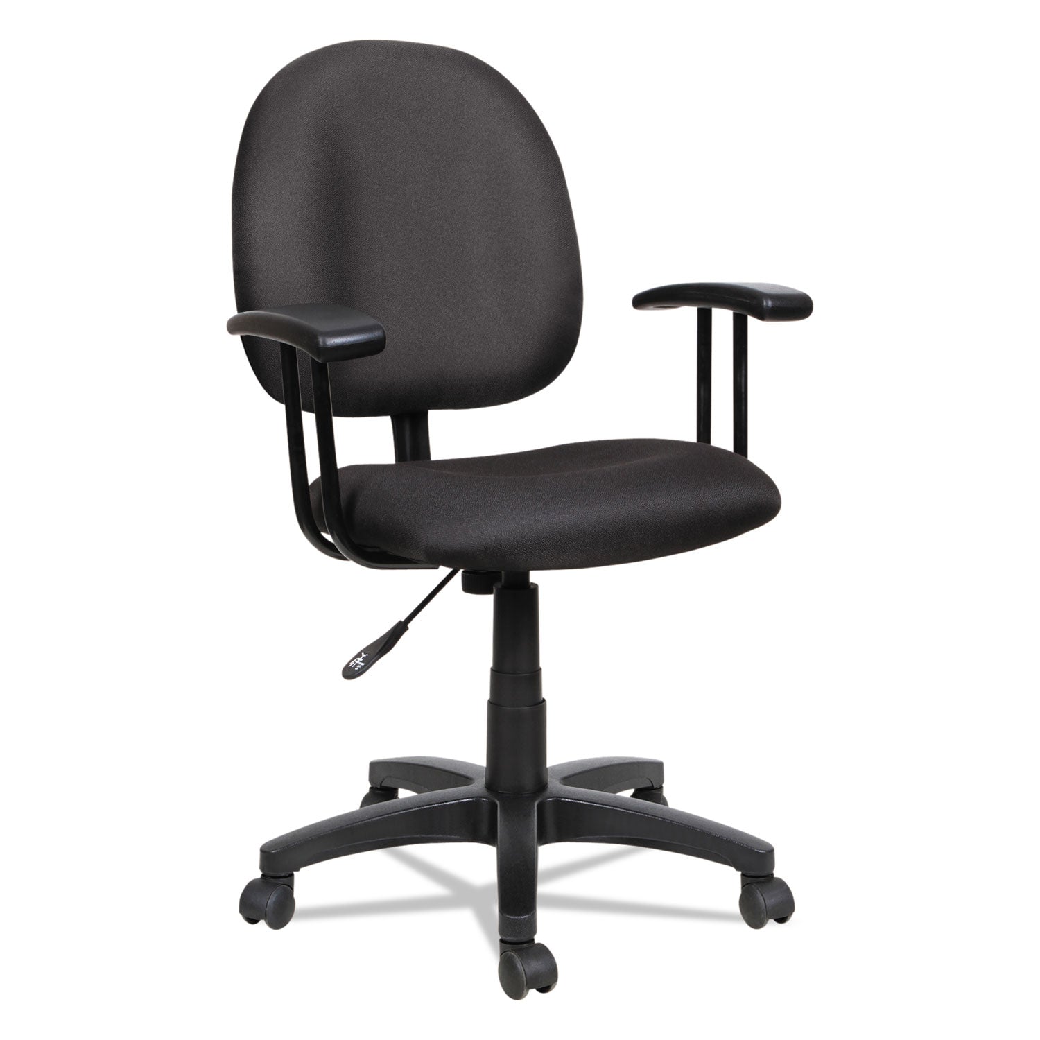 Alera® Alera Essentia Series Swivel Task Chair, Supports Up to 275 lb, 17.71" to 22.44" Seat Height, Black