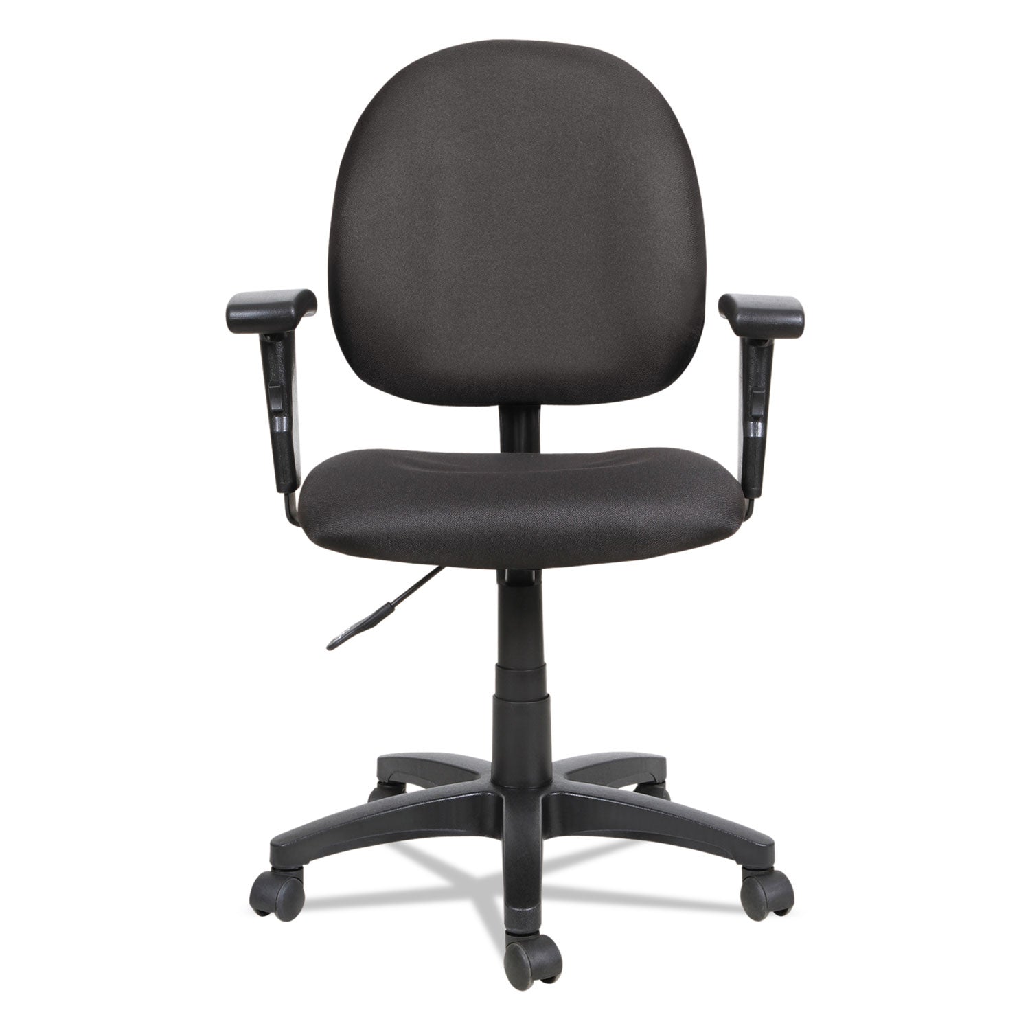 Alera® Alera Essentia Series Swivel Task Chair with Adjustable Arms, Supports Up to 275 lb, 17.71" to 22.44" Seat Height, Black