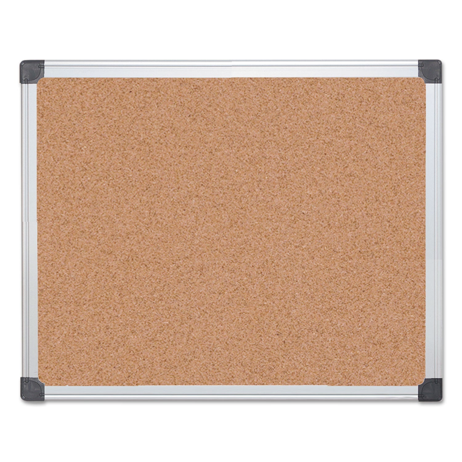 MasterVision® Value Cork Bulletin Board with Aluminum Frame, 24 x 36, Tan Surface, Silver Aluminum Frame