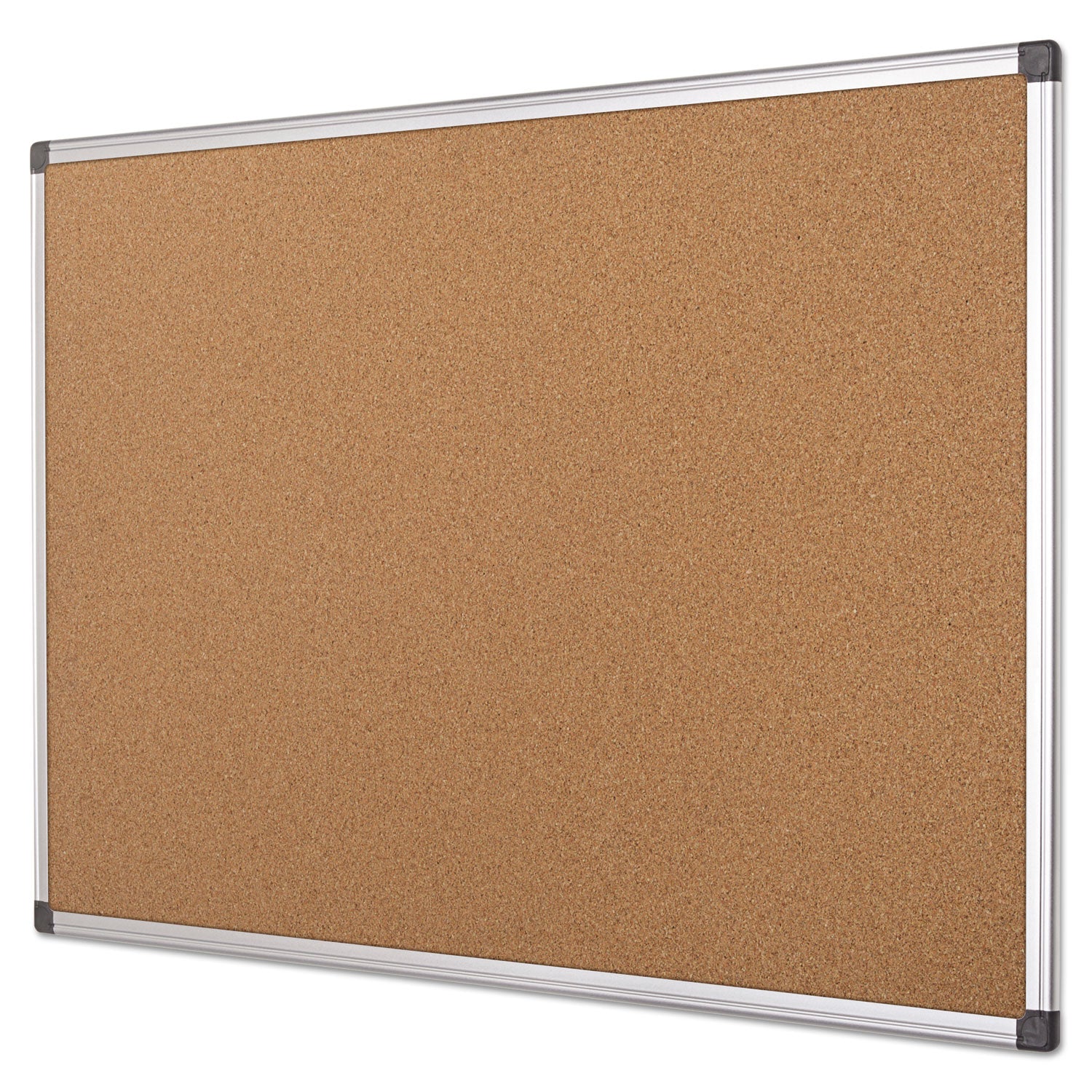 MasterVision® Value Cork Bulletin Board with Aluminum Frame, 24 x 36, Tan Surface, Silver Aluminum Frame