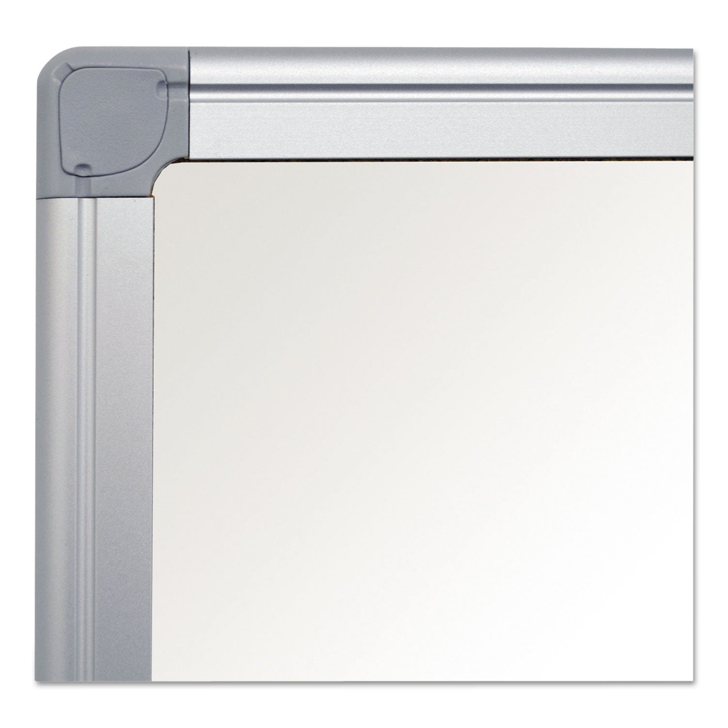 MasterVision® Earth Silver Easy-Clean Dry Erase Board, 96 x 48, White Surface, Silver Aluminum Frame