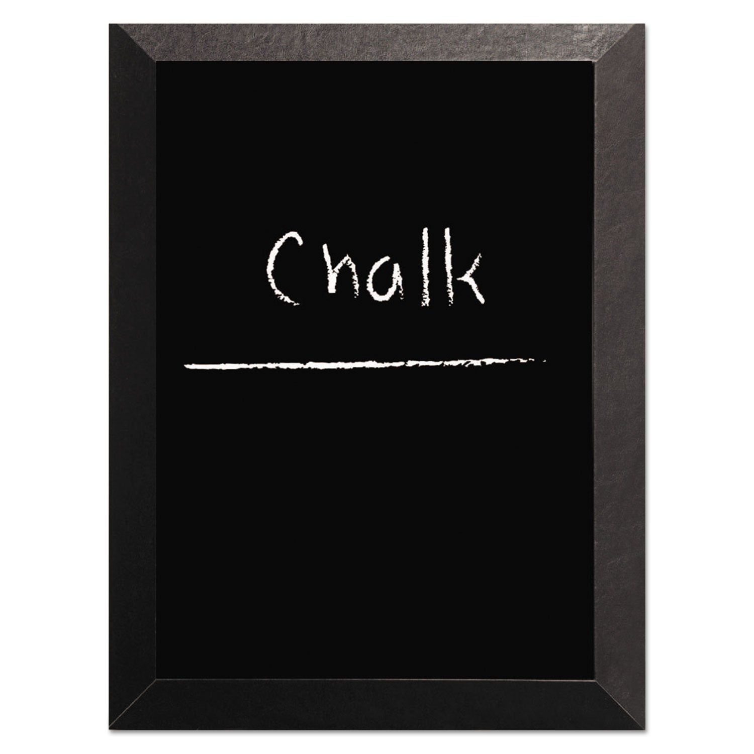 Kamashi Chalk Board, 48 x 36, Black Surface, Black Wood Frame