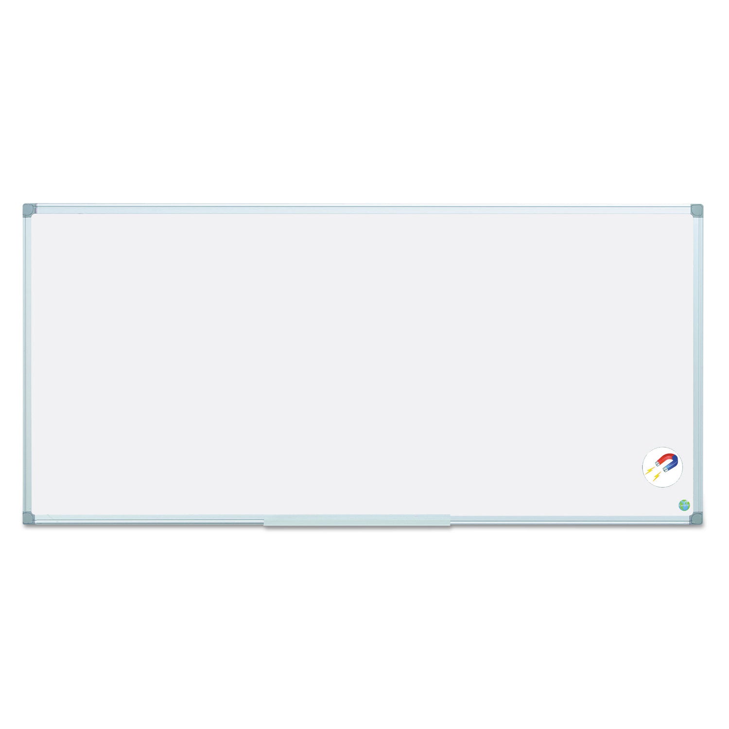 Earth Gold Ultra Magnetic Dry Erase Boards, 96 x 48, White Surface, Silver Aluminum Frame