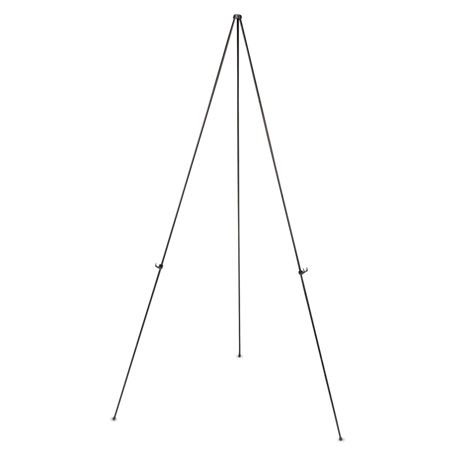 MasterVision® Instant Easel, 61.5" High, Black, Steel, Lightweight