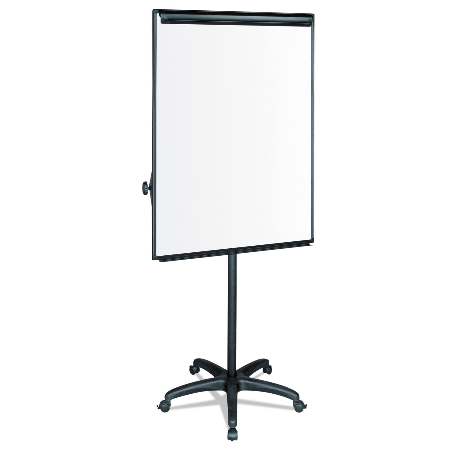 MasterVision® Silver Easy Clean Dry Erase Mobile Presentation Easel, 44" to 75.25" High