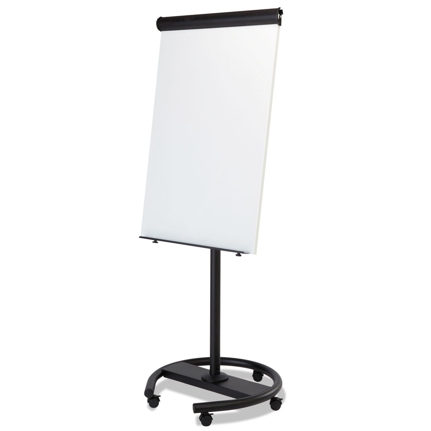 MasterVision® 360 Multi-Use Mobile Magnetic Dry Erase Easel, 27 x 41, White Surface, Black Steel Frame