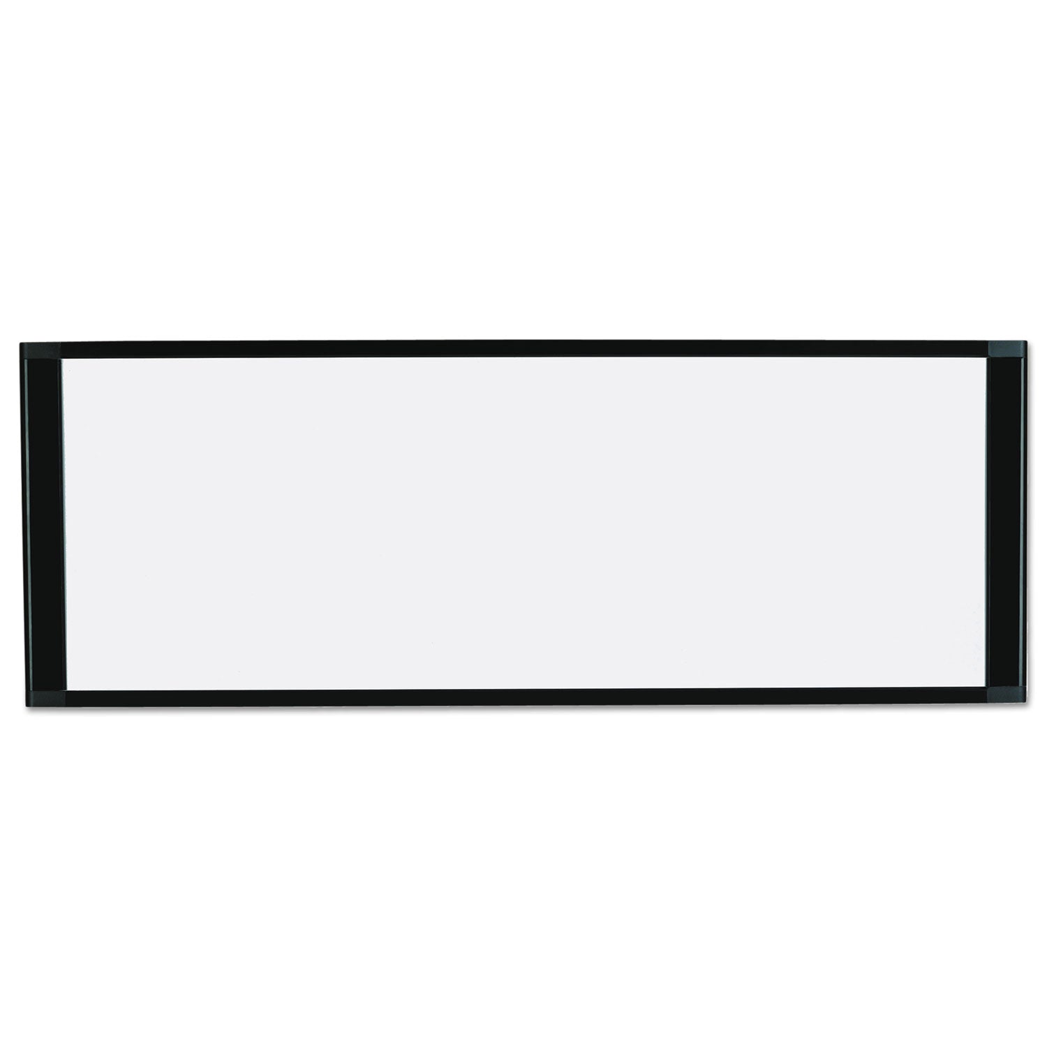 MasterVision® Cubicle Workstation Dry Erase Board, 36 x 18, White Surface, Black Aluminum Frame