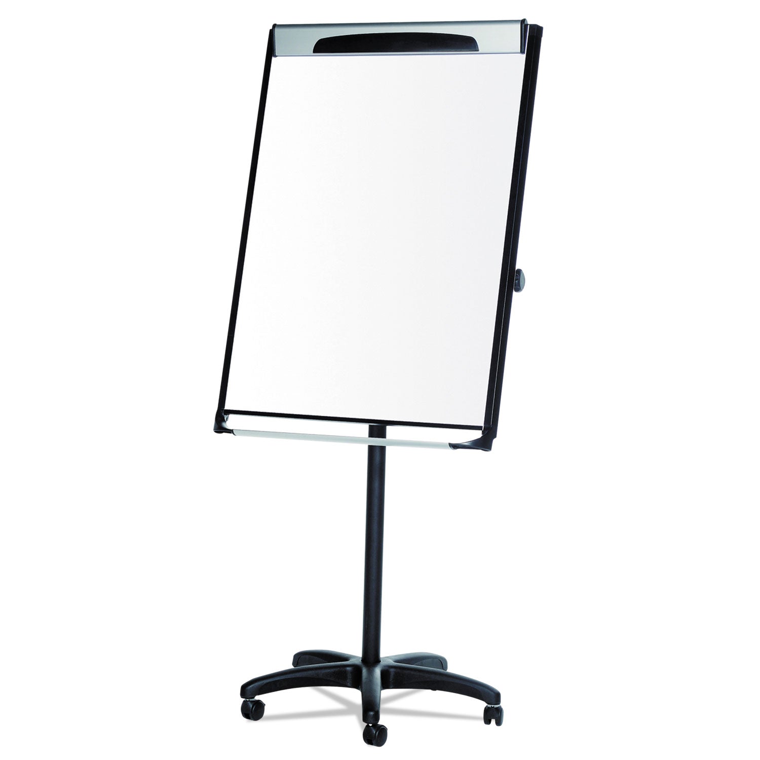 Platinum Mobile Easel, 29 x 41, White Surface, Black Plastic Frame