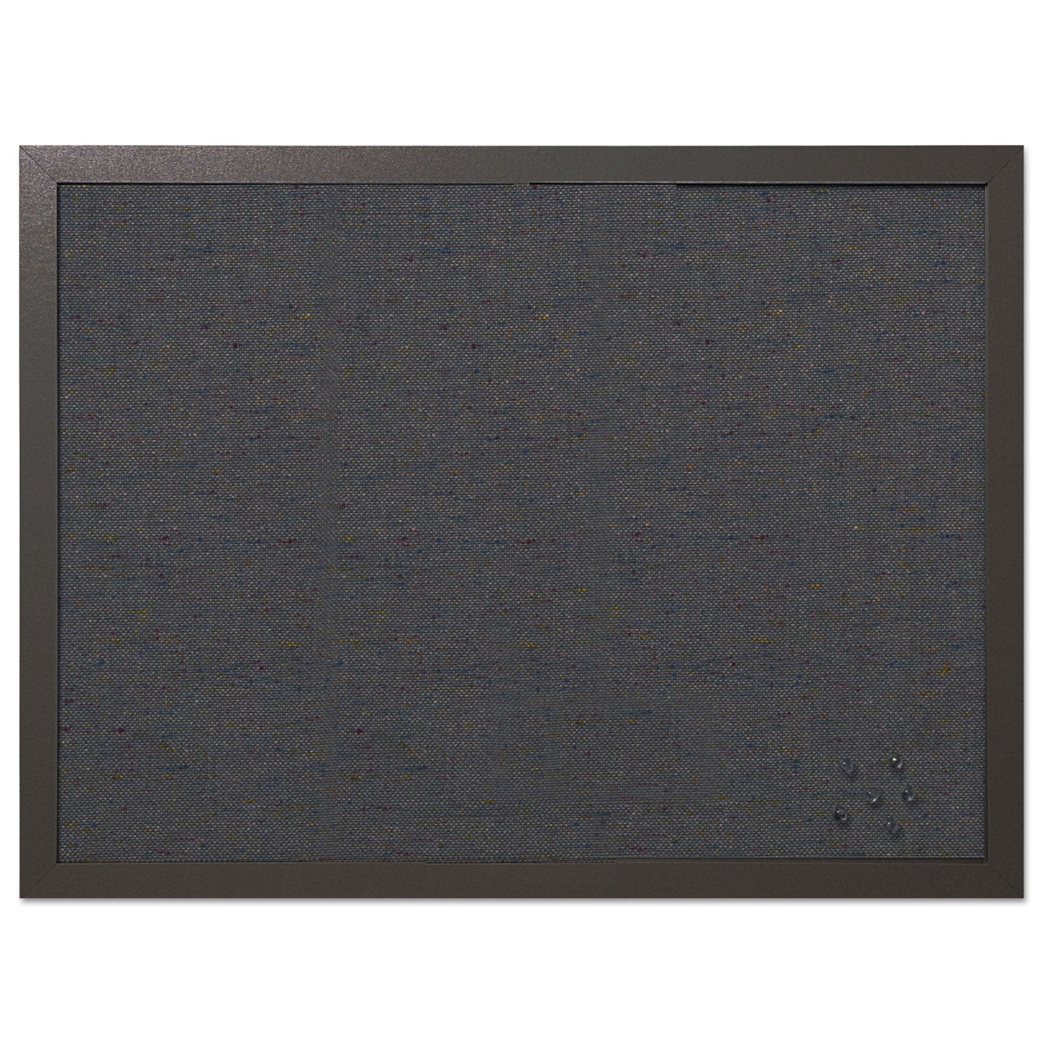 MasterVision® Designer Fabric Bulletin Board, 24 x 18, Black Surface, Black MDF Wood Frame