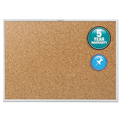 QUARTET MFG. Classic Series Cork Bulletin Board, 96 x 48, Tan Surface, Silver Anodized Aluminum Frame - Flipcost