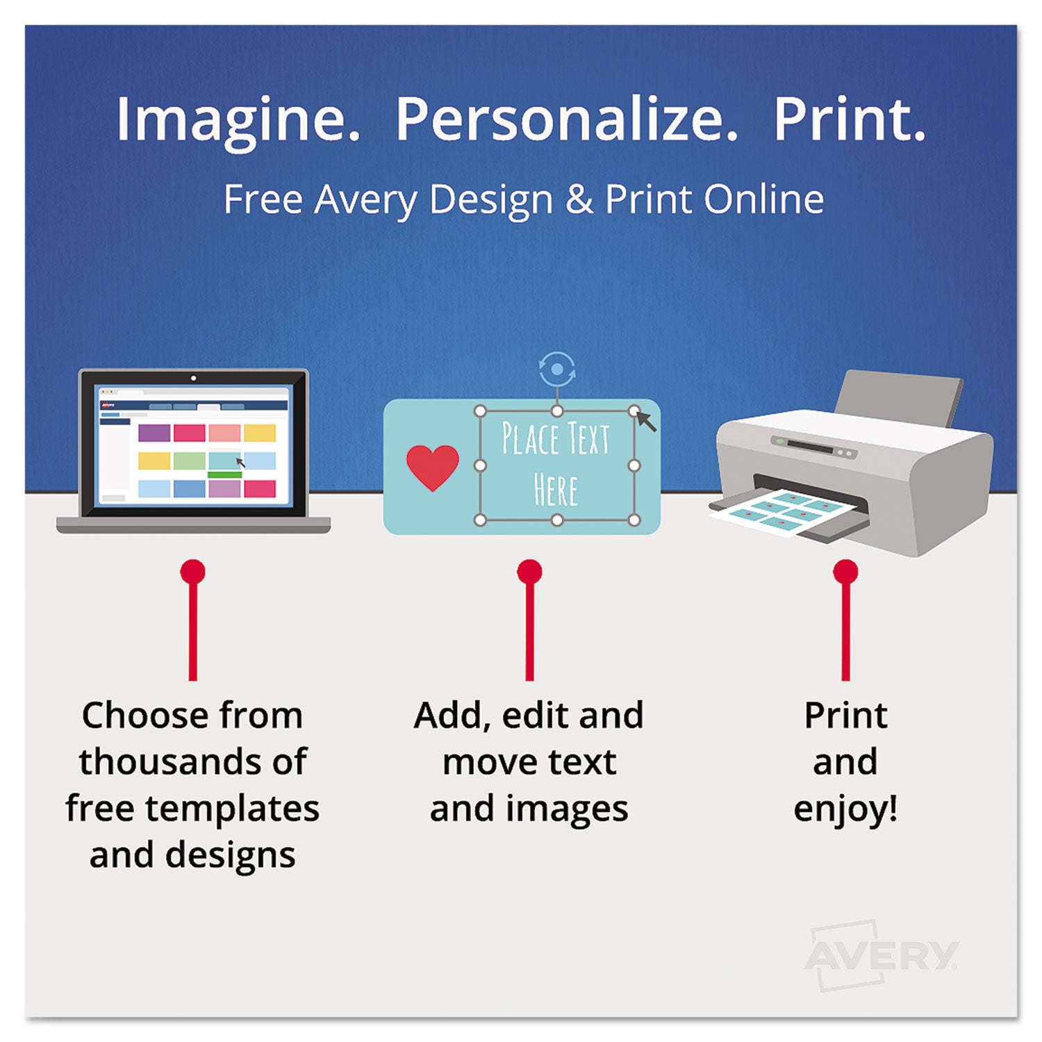 Avery® Durable Permanent Multi-Surface ID Labels, Inkjet/Laser Printers, 0.75 x 1.75, White, 12/Sheet, 10 Sheets/Pack