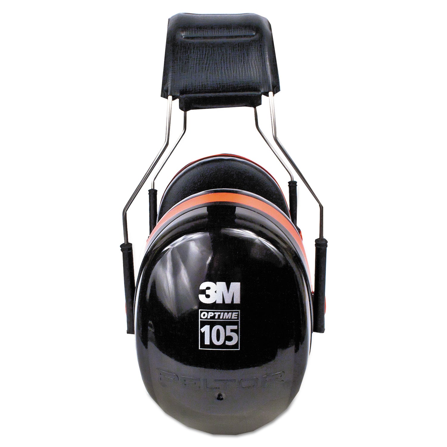 3M™ PELTOR OPTIME 105 High Performance Ear Muffs H10A, 30 dB NRR, Black/Red